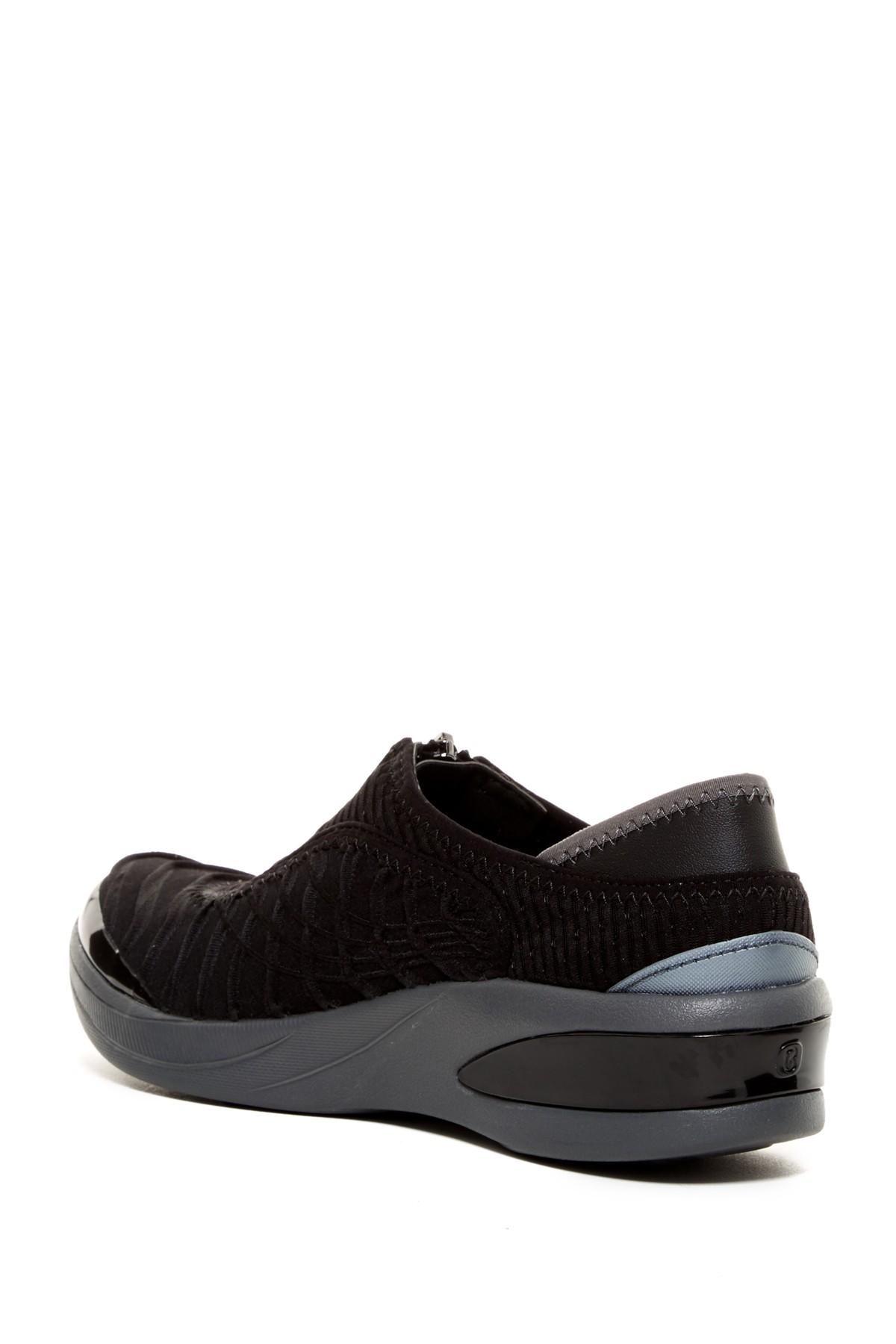 Bzees Fancy Zip Sneaker in Black 3d (Black) - Lyst