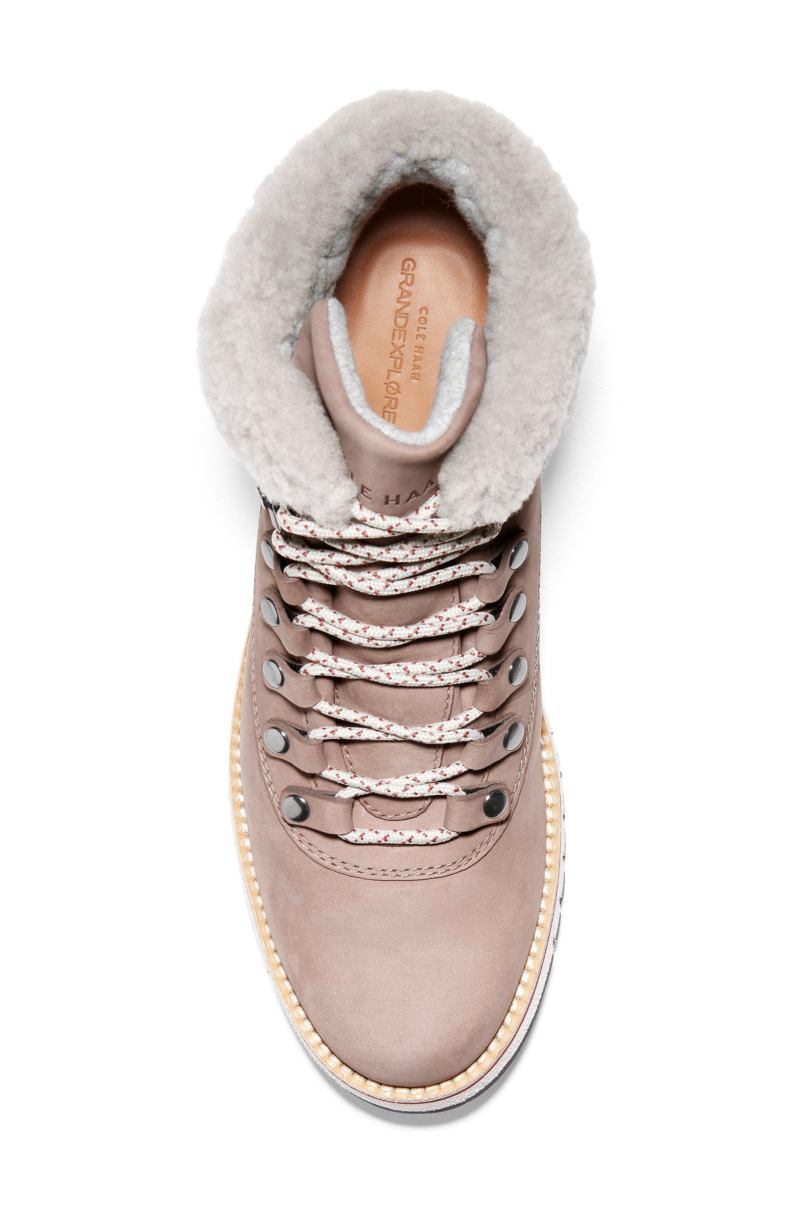 grandexpløre genuine shearling trim waterproof hiker boot