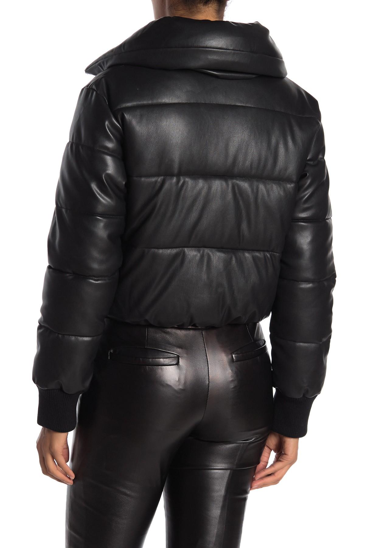 bcbg cropped puffer jacket