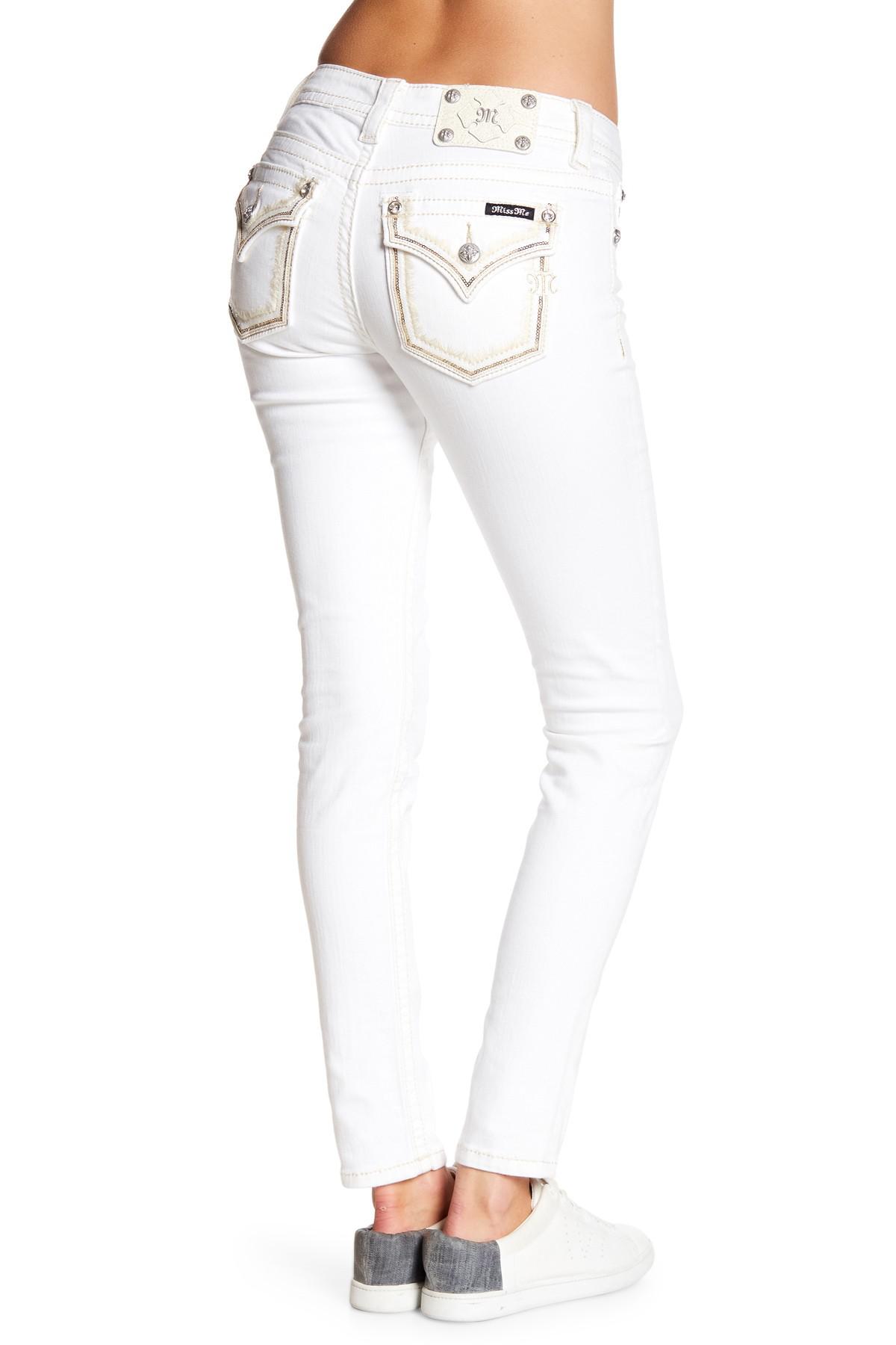 miss me white skinny jeans