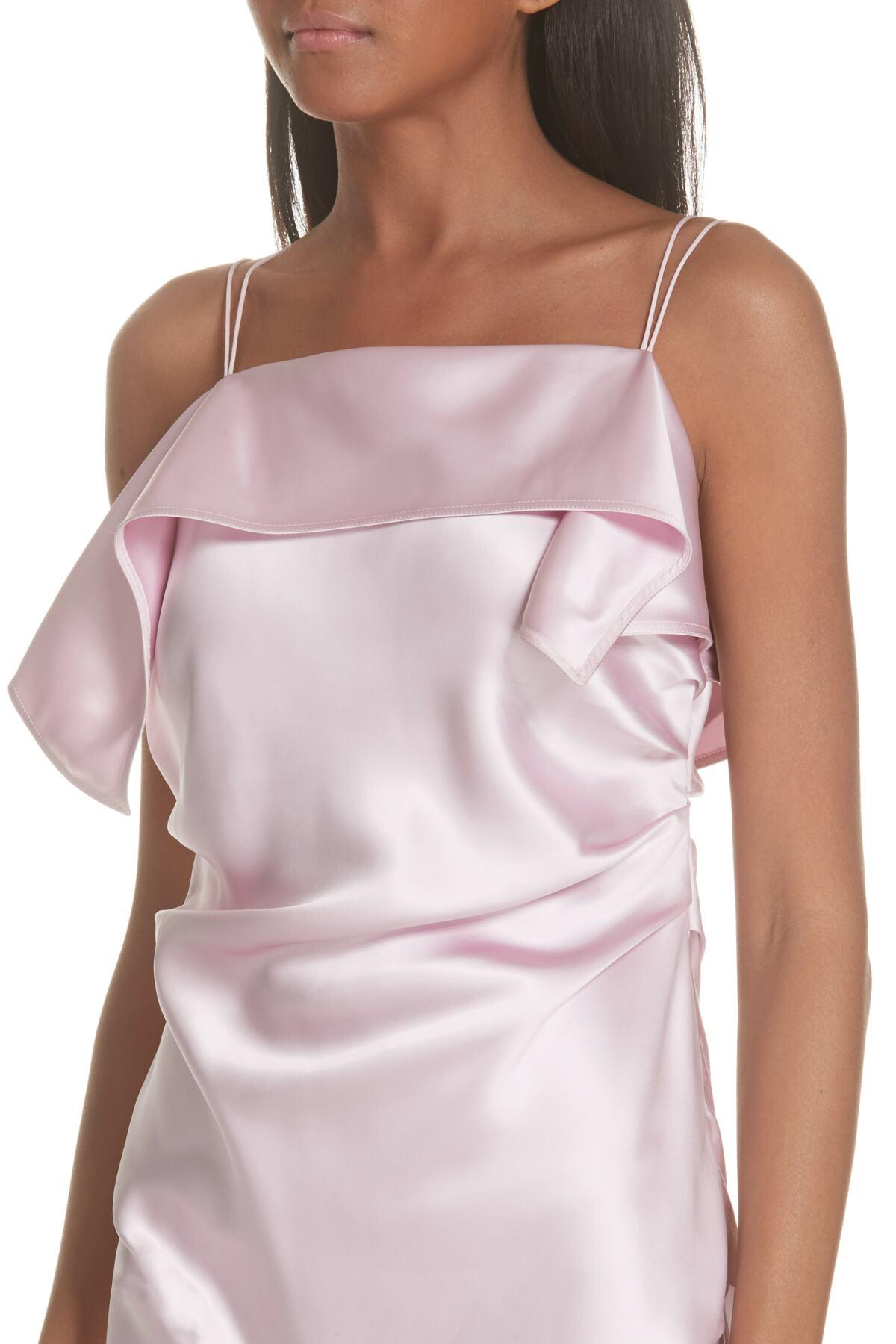 helmut lang pink dress