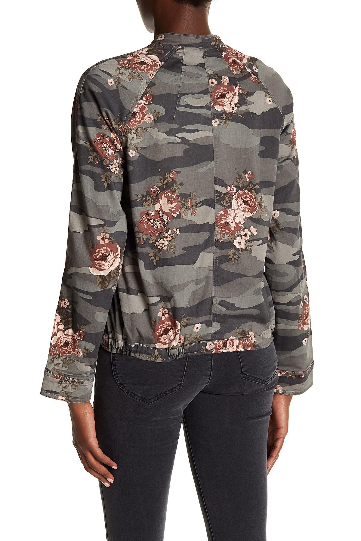 Download Democracy Cotton Floral Camo Bomber Jacket - Lyst