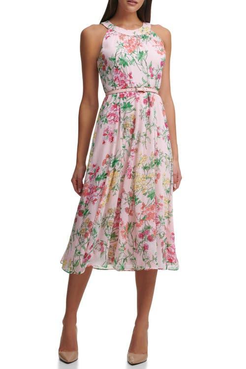 knee length white dress Seymour Eyelet Dress in White main image 0