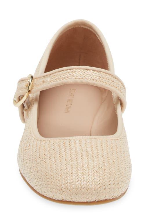 Stuart Weitzman Alice Mary Jane Flat in Natural Lyst
