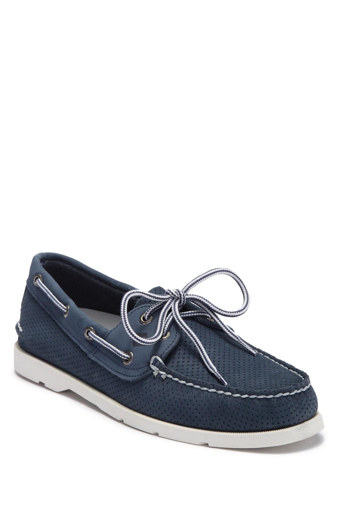 Sperry Top-Sider Leeward 2-eye Perforated Leather Boat Shoe in Blue for Men  | Lyst