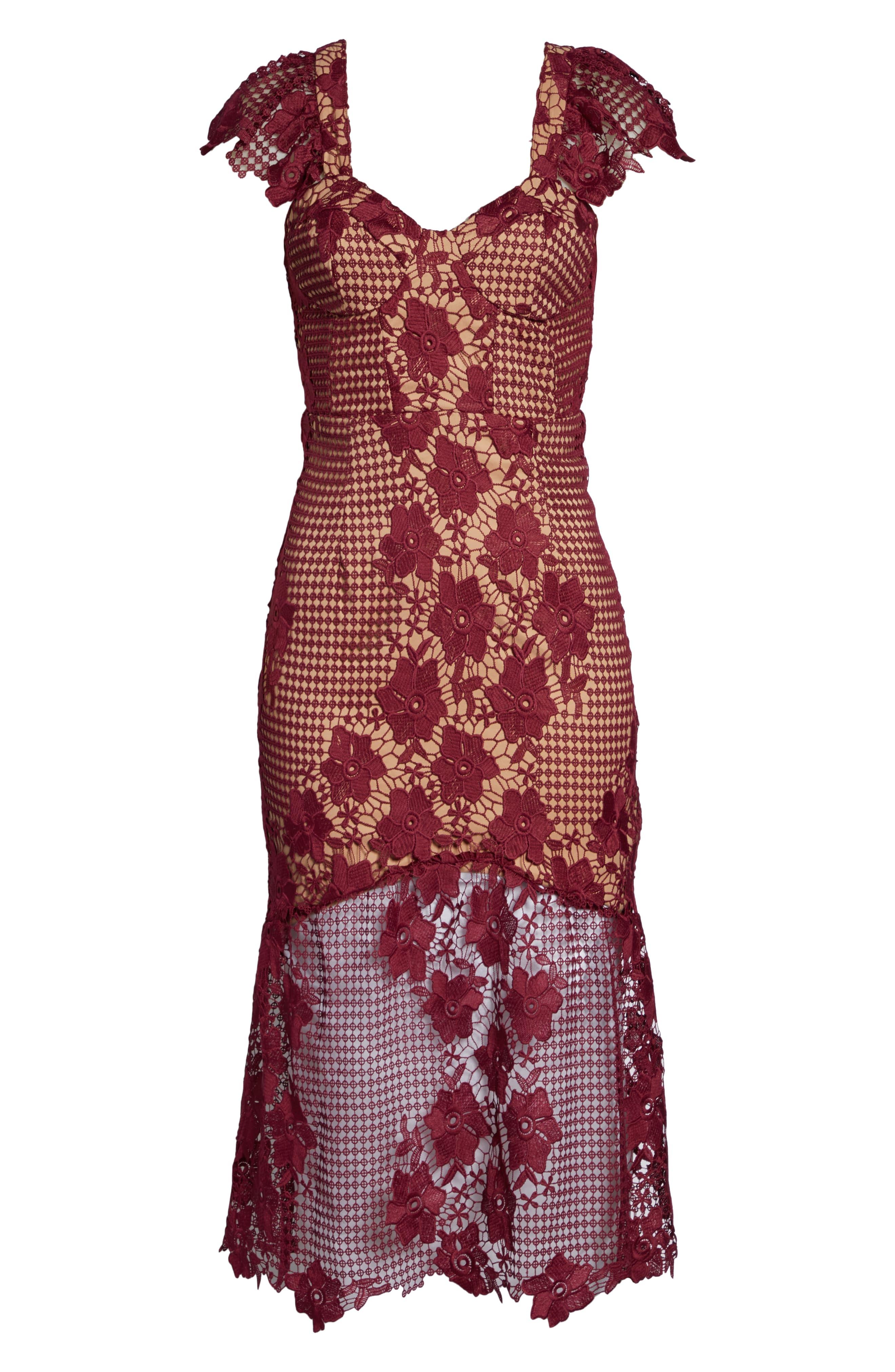 lucy lace dress bardot