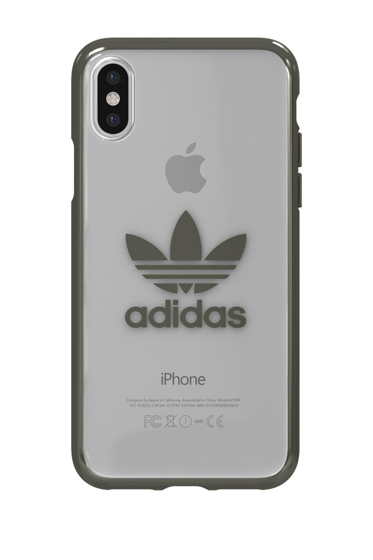 Adidas Clear Gunmetal Trefoil Iphone X Case For Men Lyst
