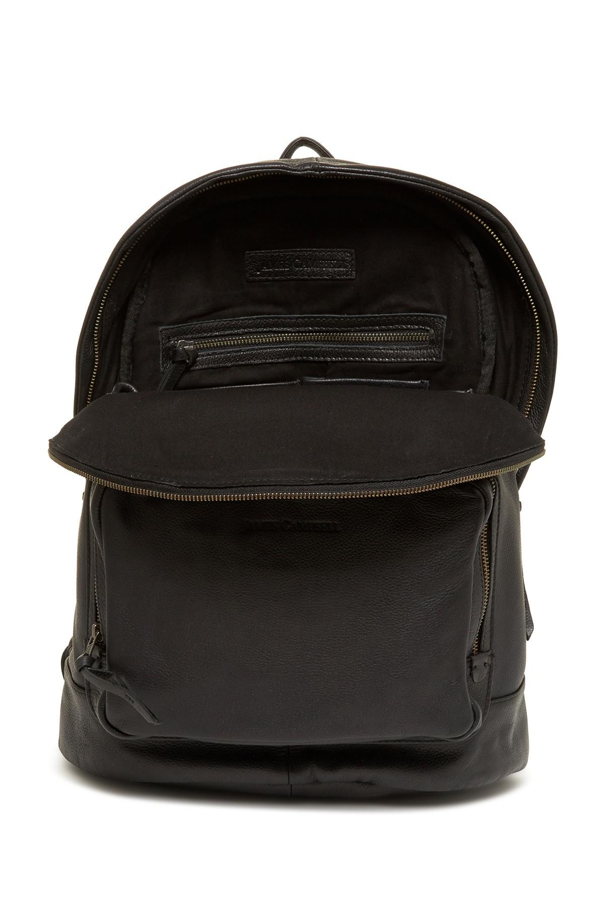 James Campbell Leather Backpack in Black for Men - Lyst