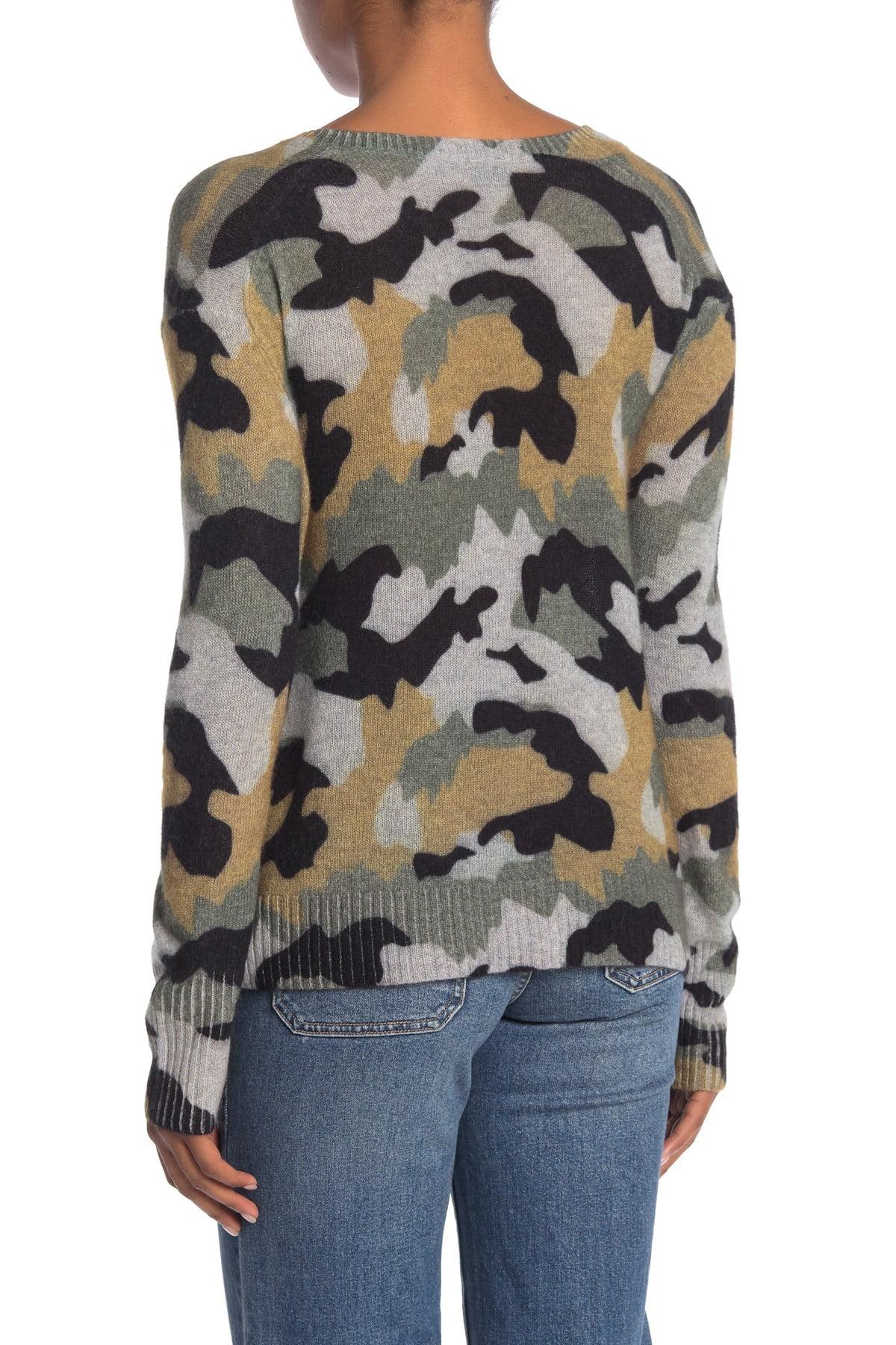 camo cashmere sweater