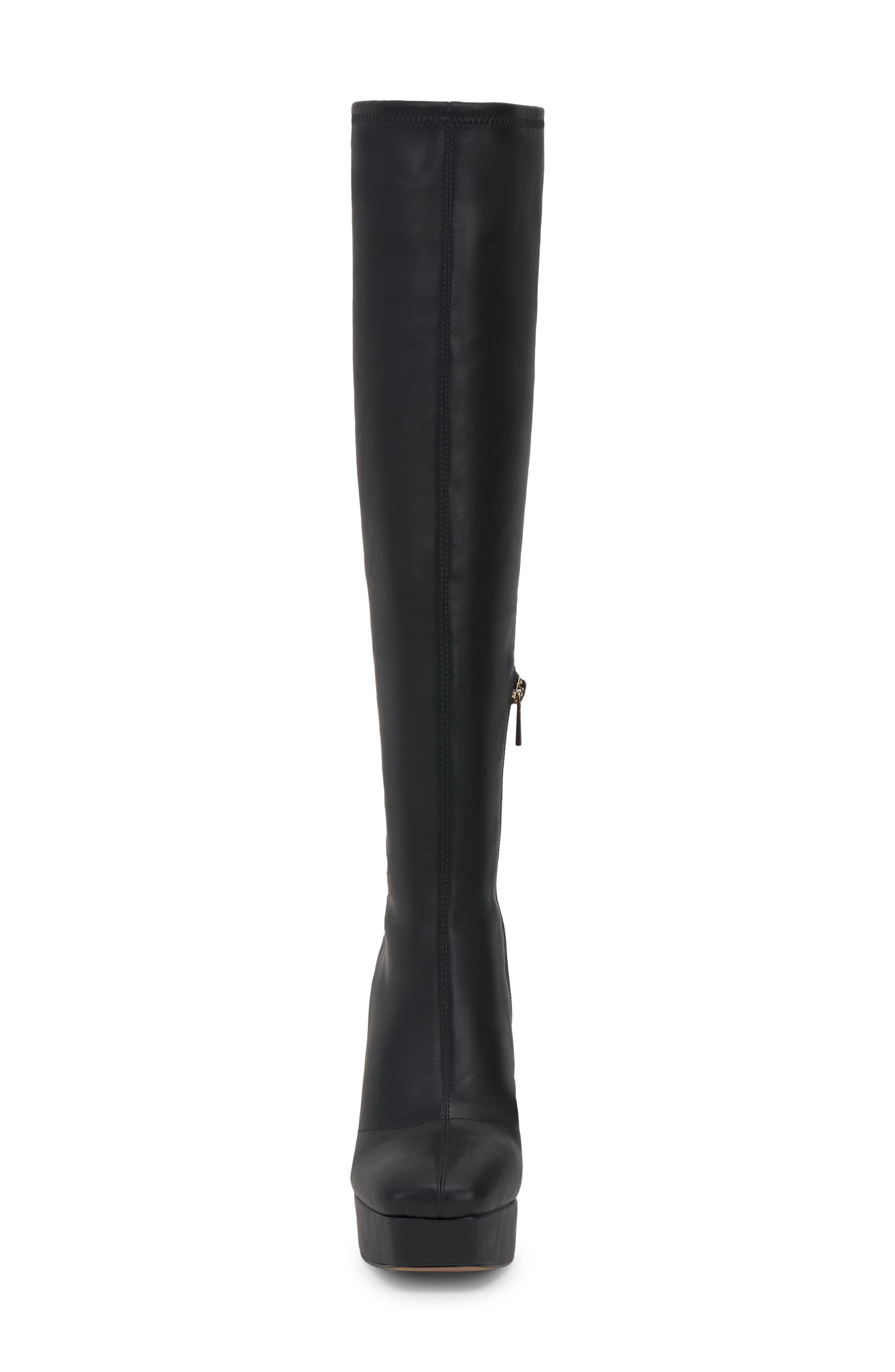 Jessica Simpson Daniyah Knee High Platform Boot In Black At