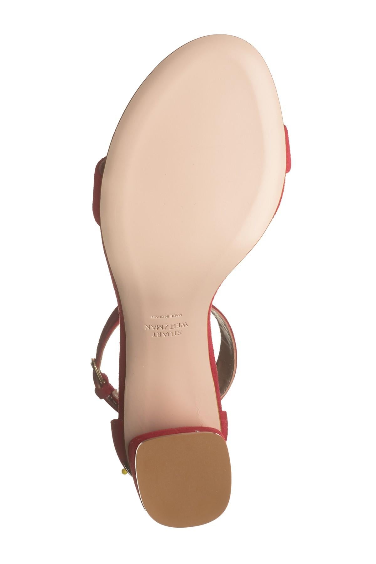 stuart weitzman partly block heel sandals