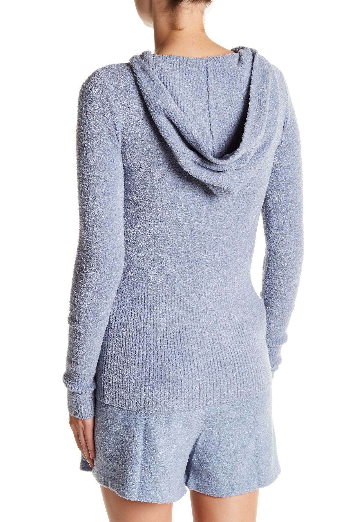Barefoot Dreams Synthetic Cozychic Lite Hoodie in Chambray (Blue) Lyst