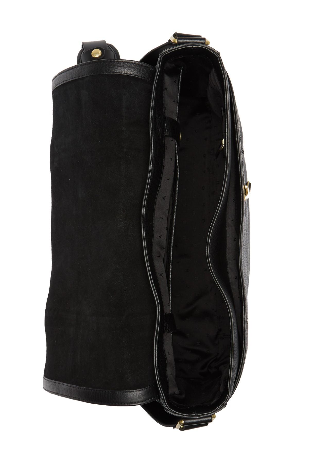 Cole Haan Brayton Leather Messenger Bag in Black for Men Lyst