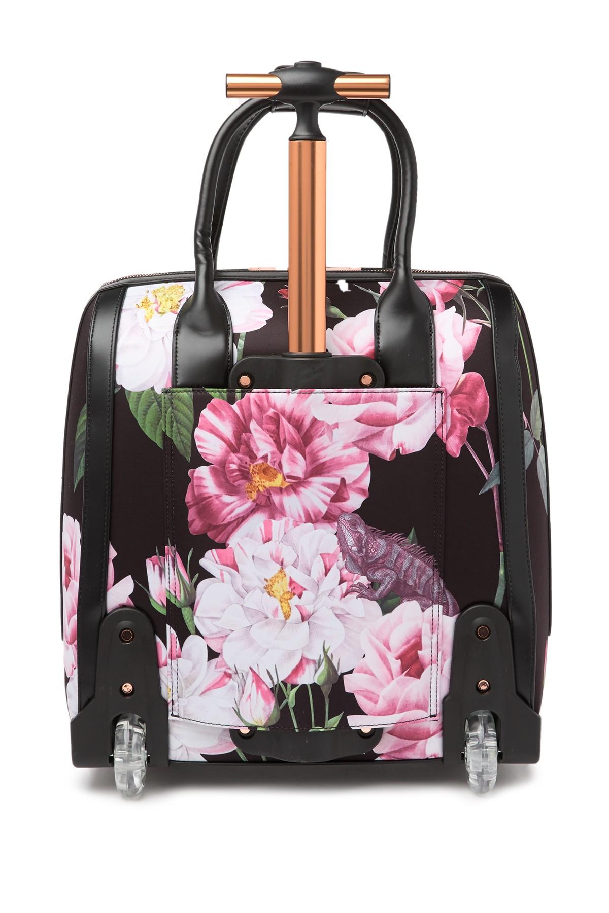 Ted Baker Womens Black Julliia Floral Travel Bag