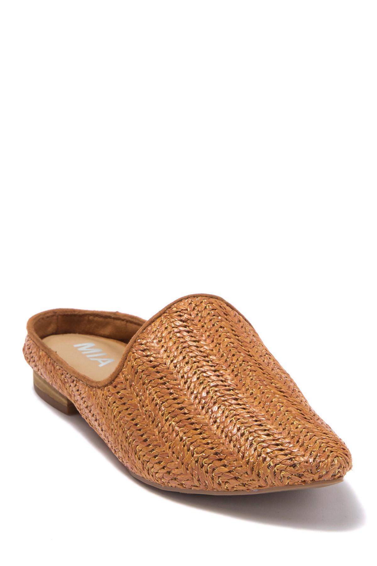 mia woven mules