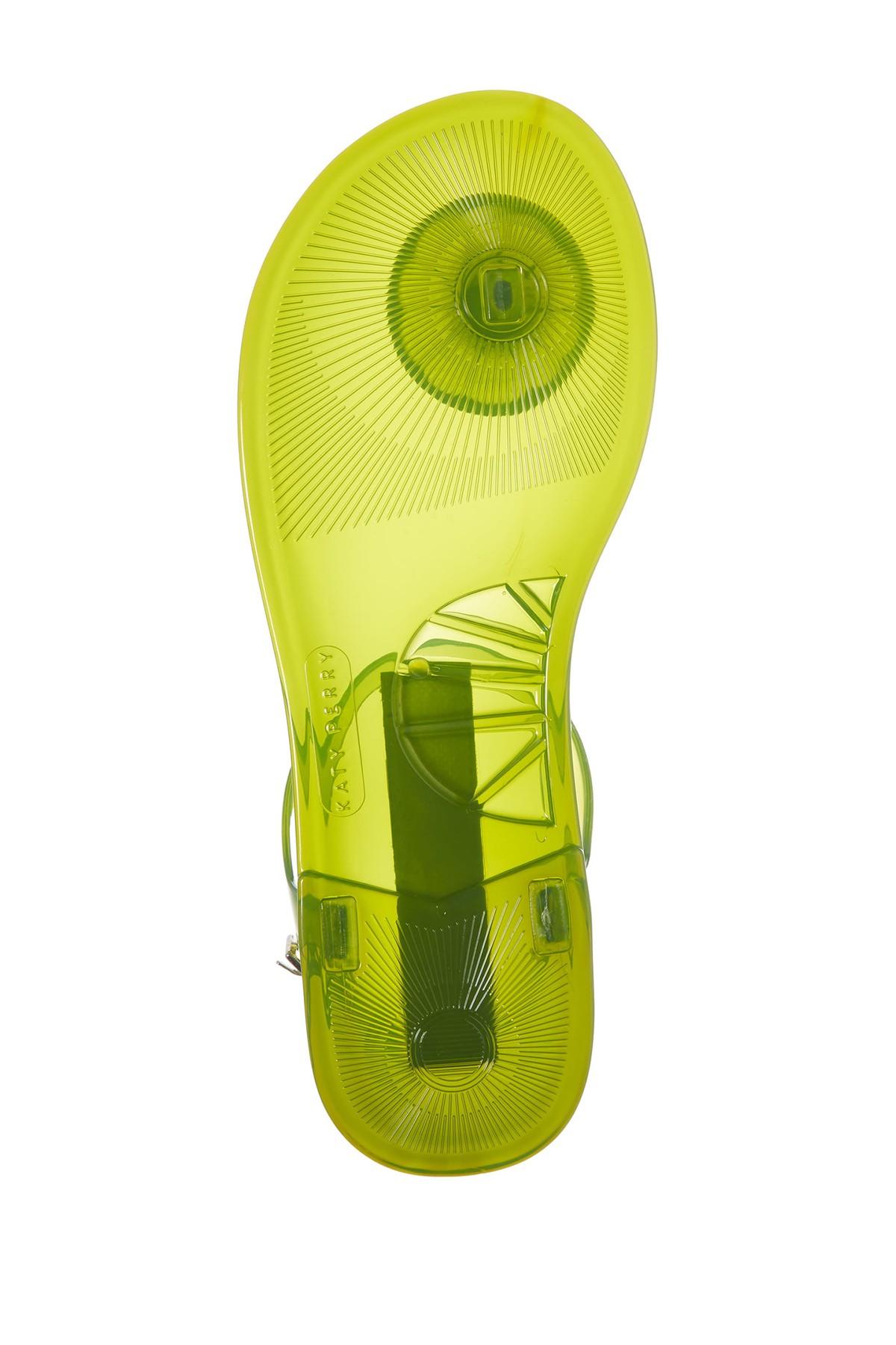 Katy Perry Geli Novelty Scented Jelly Sandals in Green | Lyst