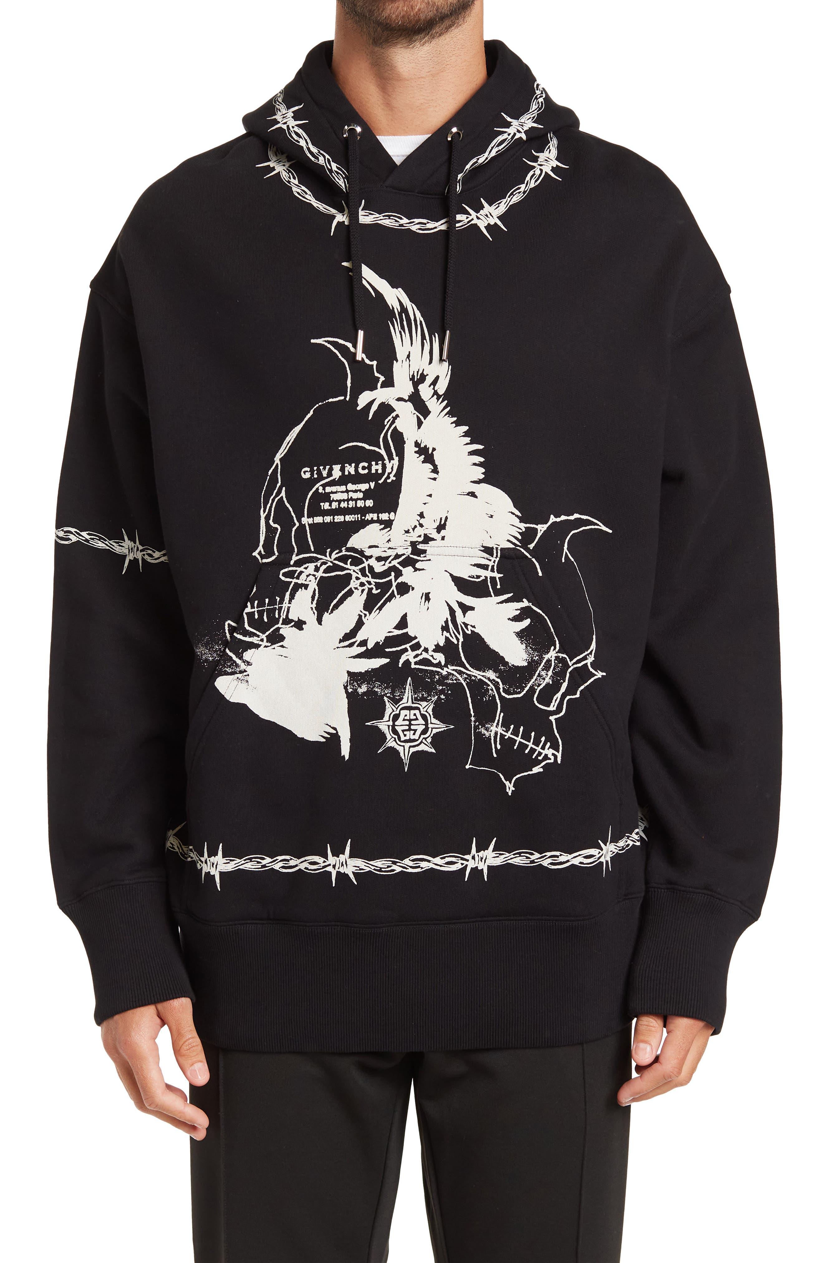 Givenchy Barbed Eagle Oversized Fit Hoodie In Black At Nordstrom Rack for  Men | Lyst