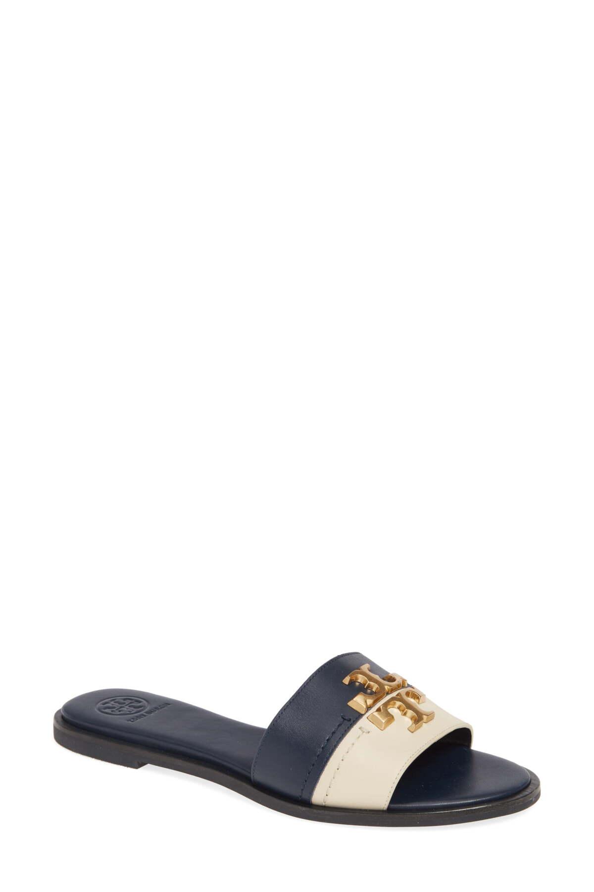 Tory Burch Leather Everly Slide Sandal - Lyst