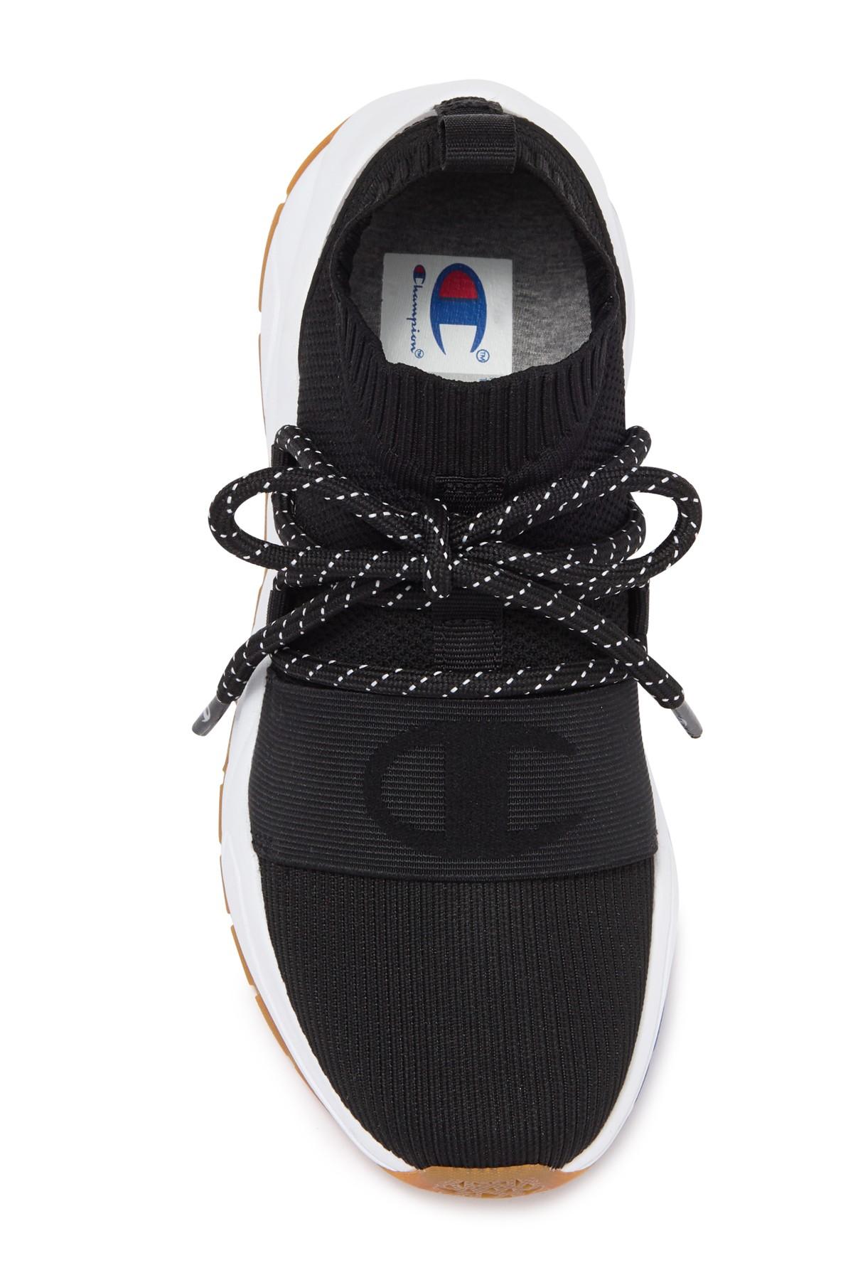 champion rally hype low top sock sneaker