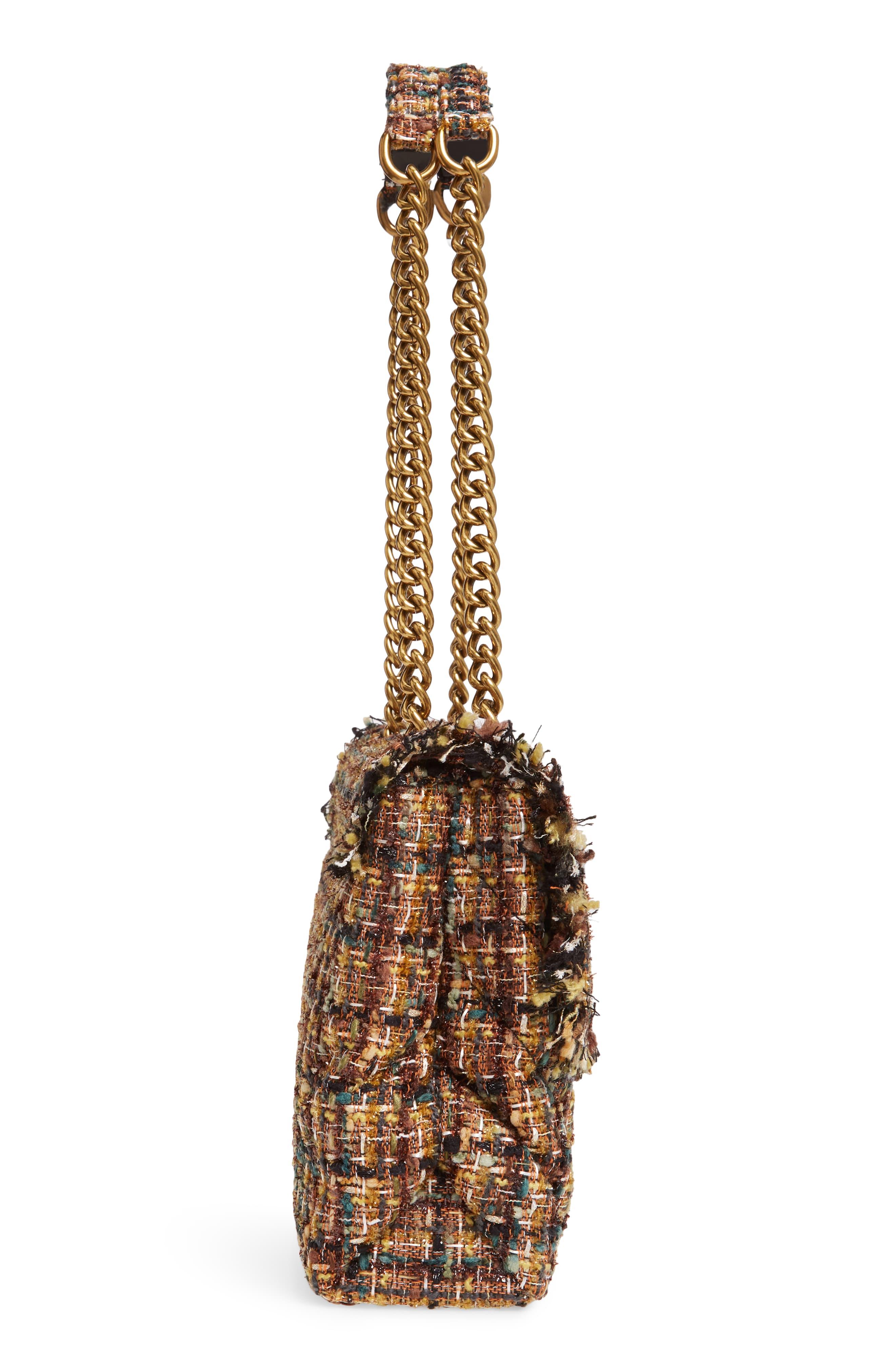 Kurt Geiger Large Kensington X Tweed Shoulder Bag in Rust (Brown) Lyst