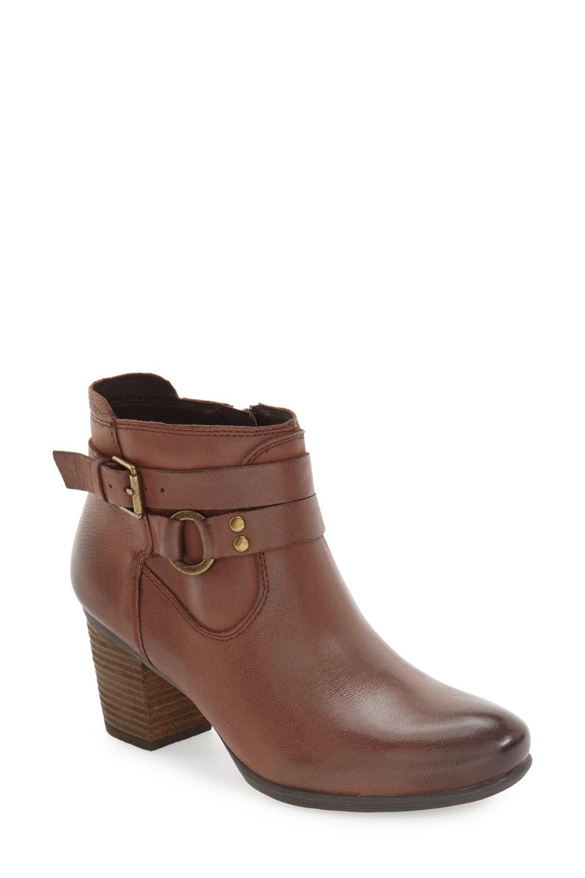 Josef Seibel Britney 50 Ankle Strap Boots in Brown | Lyst