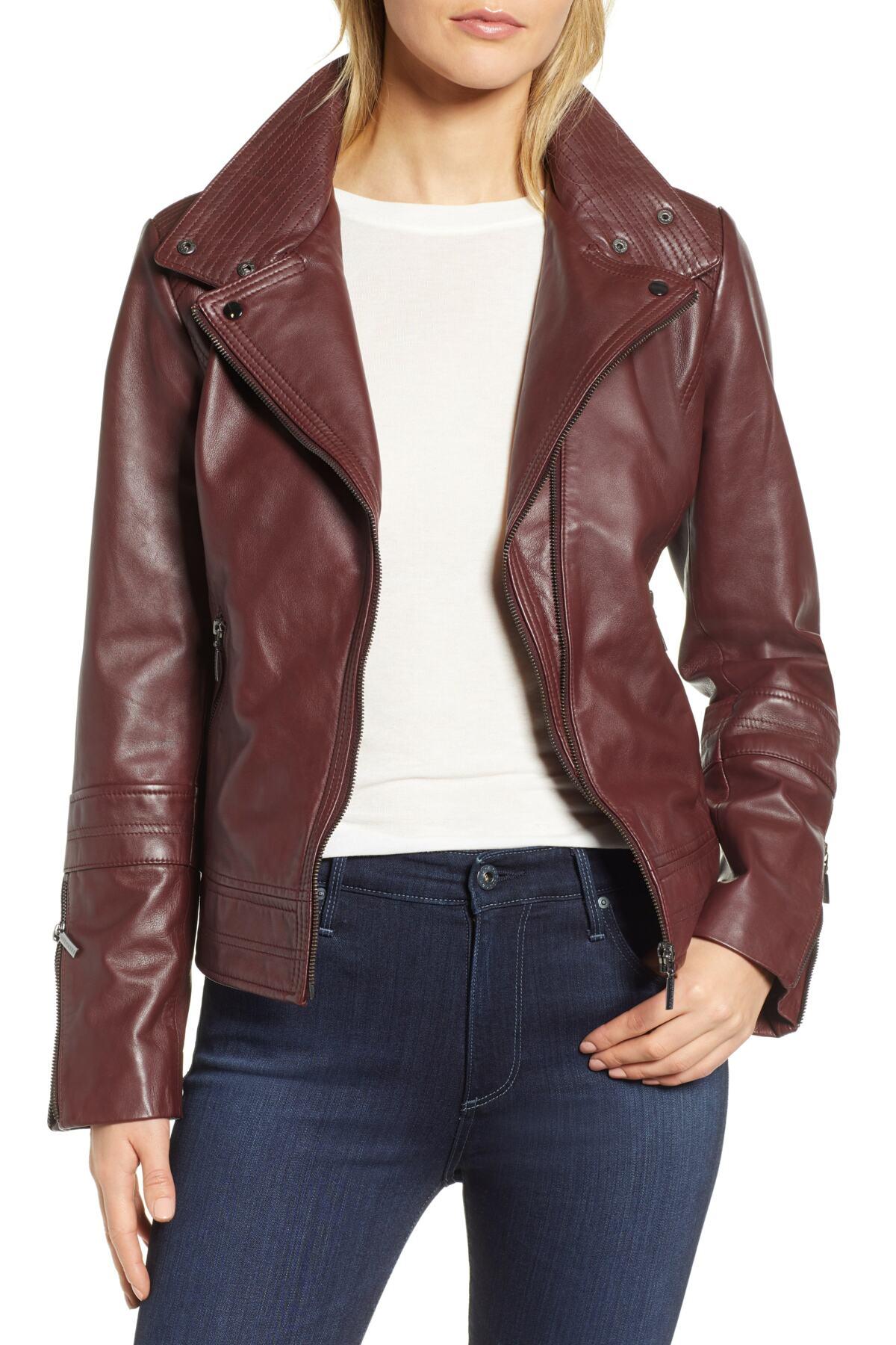 bernardo leather jacket
