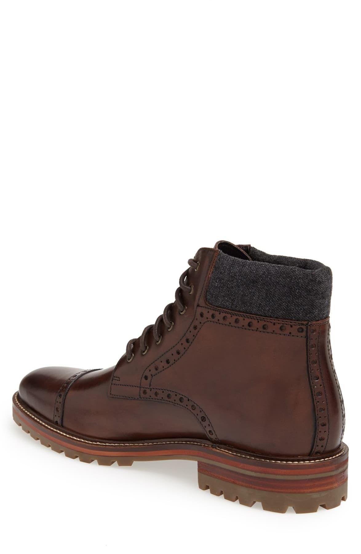 karnes brogue cap toe boot