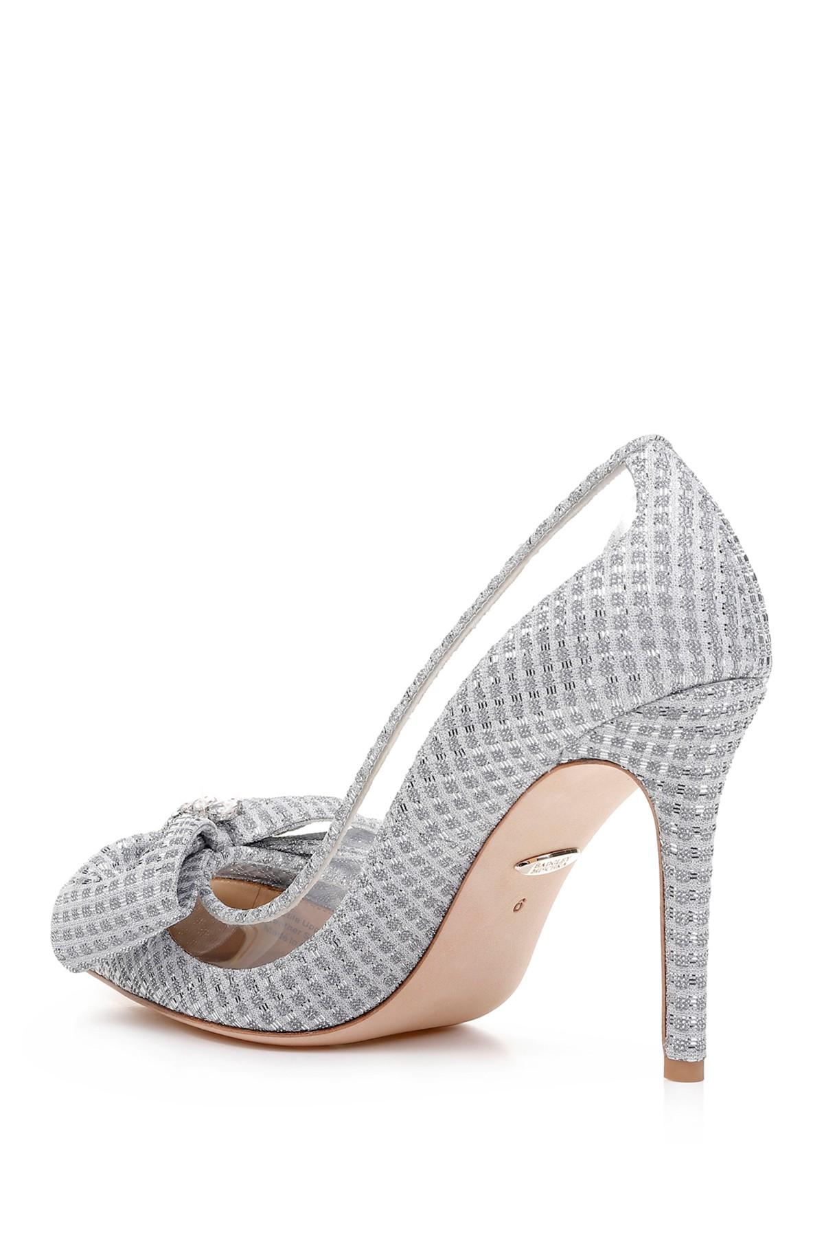 badgley mischka frances bow pump