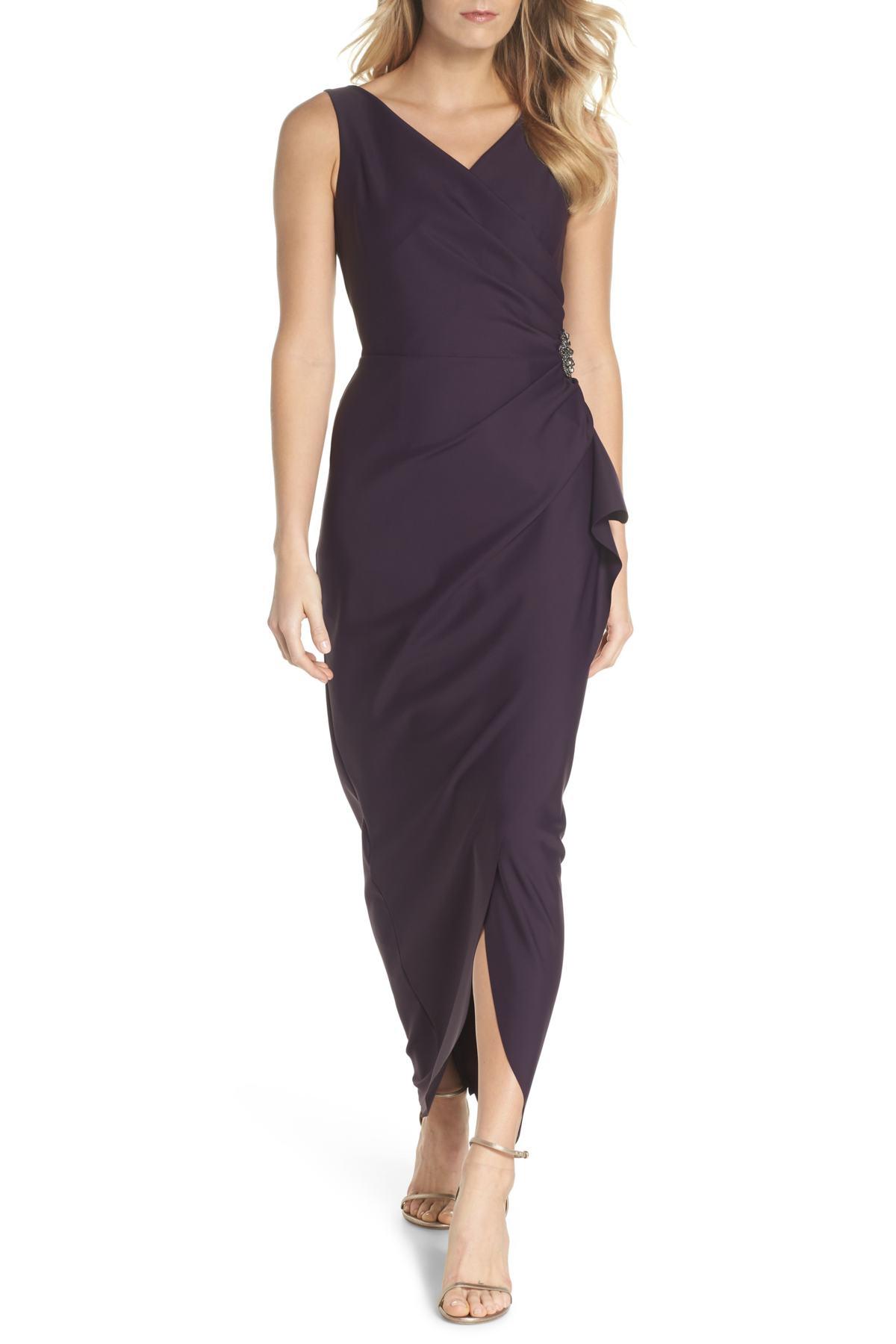 Alex Evenings Embellished Side Drape 