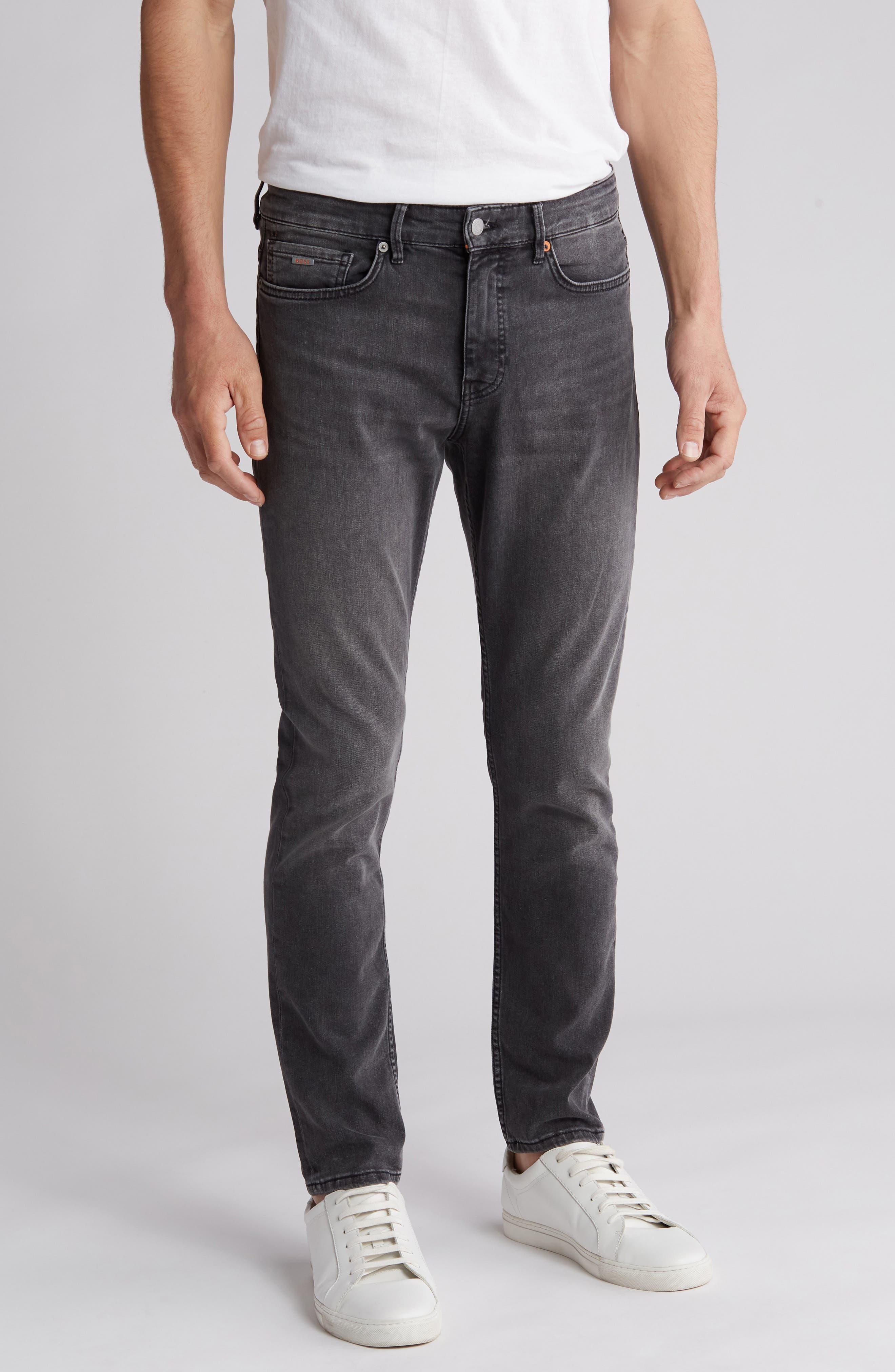 BOSS by HUGO BOSS Delano Bc Skinny Jeans in Gray for Men | Lyst