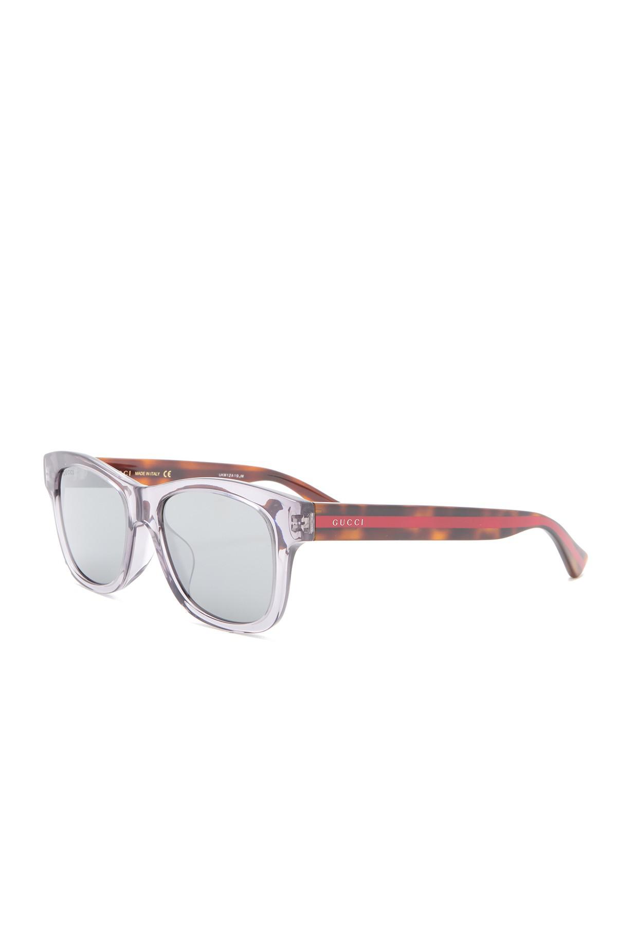 gucci 53mm rectangle sunglasses