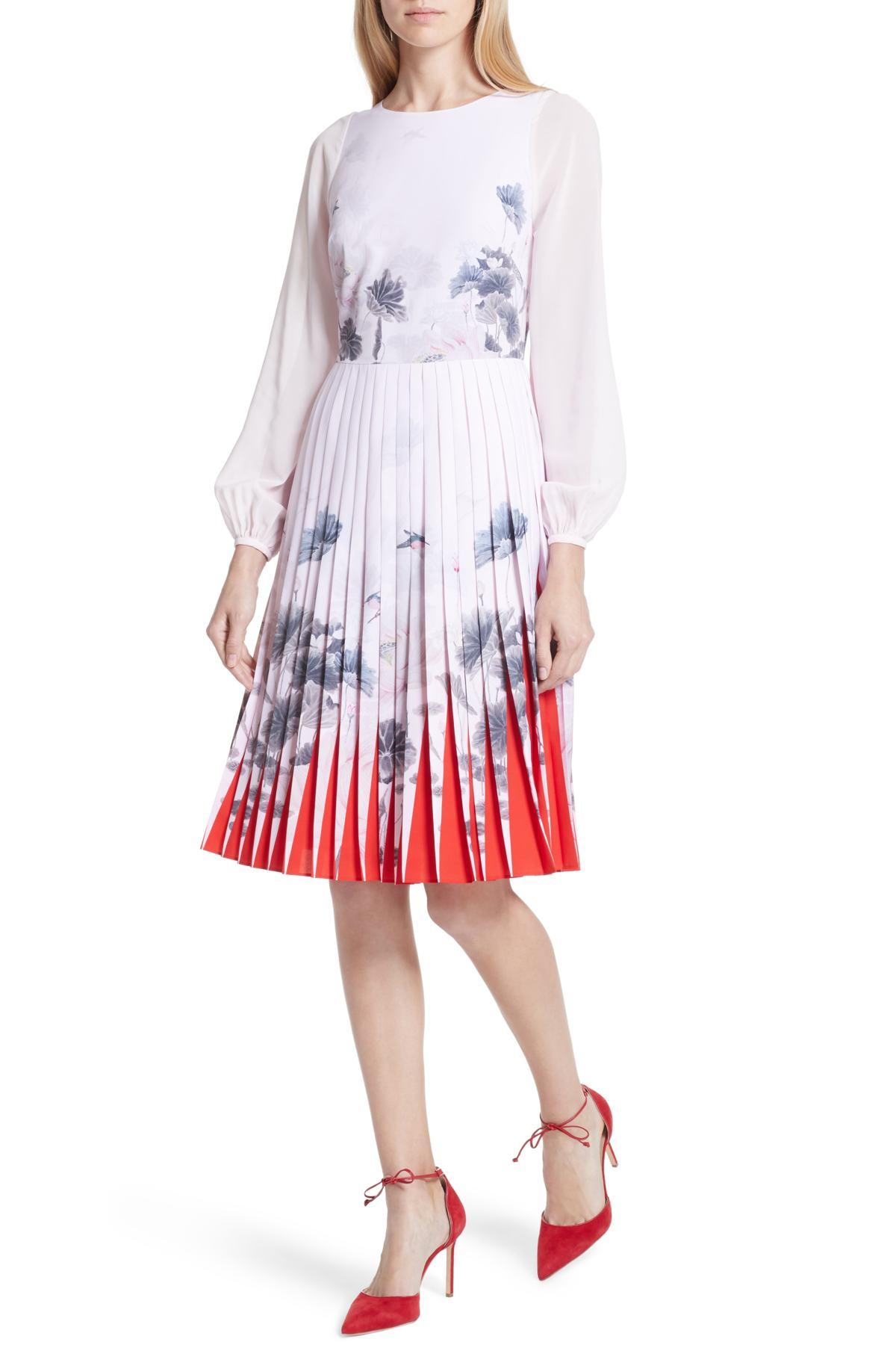 lake of dreams pleated dress