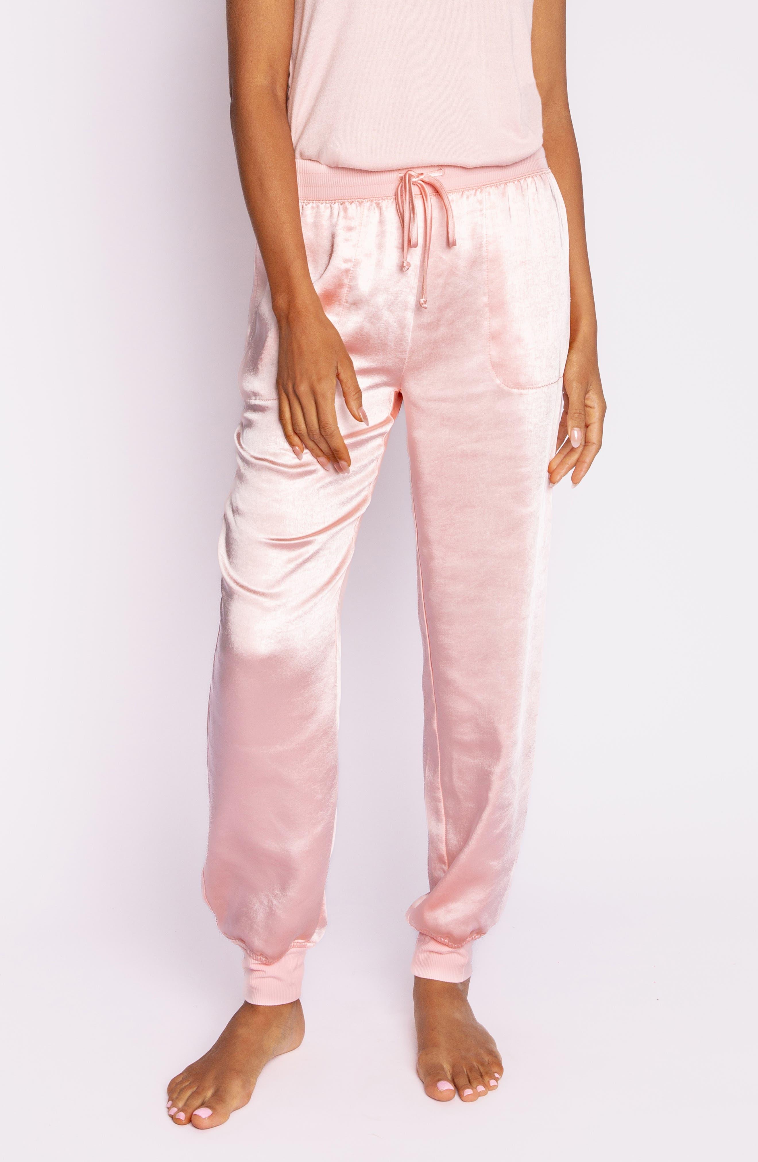 Pj Salvage Shimmer Lounge Joggers in Pink