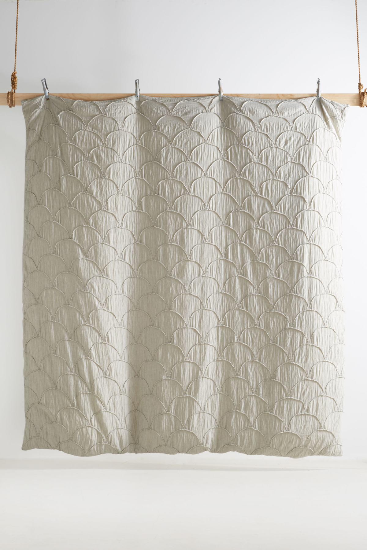 Anthropologie Cotton Riji Duvet Cover In Light Grey Gray For Men