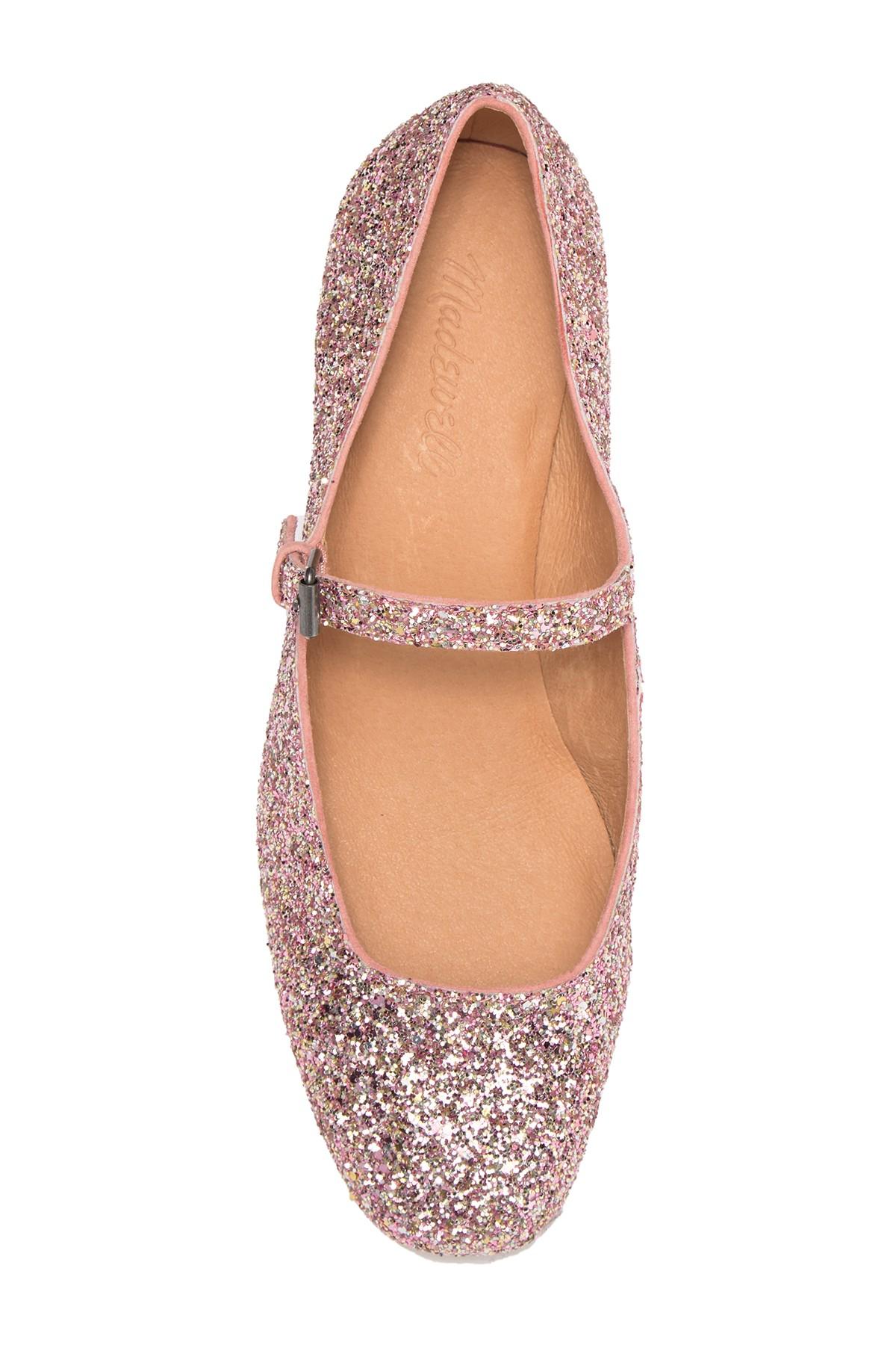madewell glitter mary janes