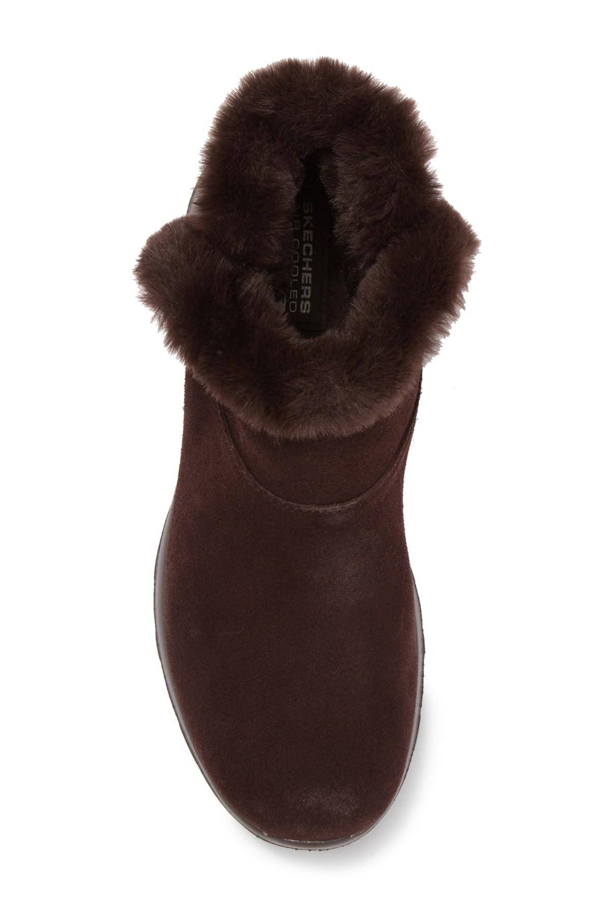fur lined skechers boots