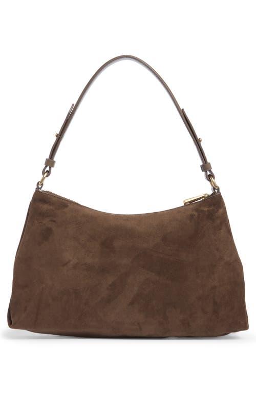 Sam Edelman Marilyn Soft Suede Shoulder Bag in Brown Lyst