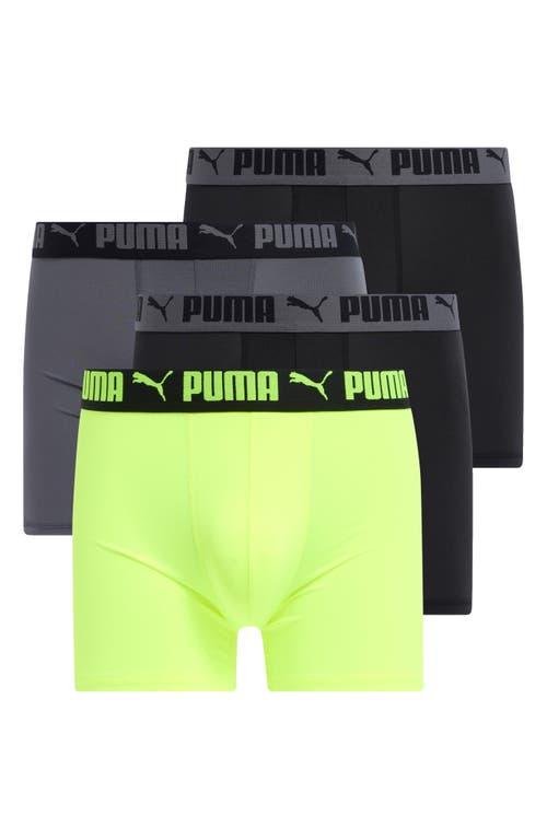 PUMA Active Stretch 4 Pack Boxers in Green for Men Lyst