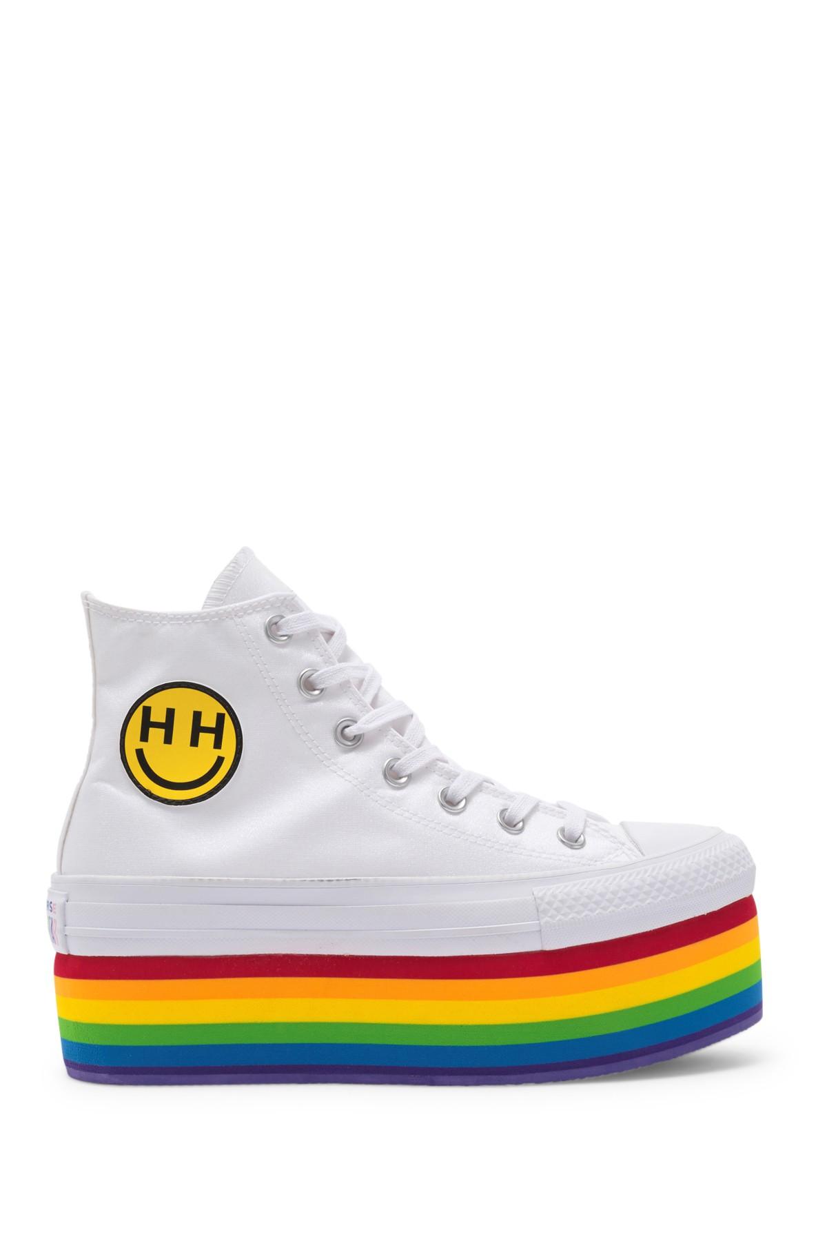 converse pride platform shoes