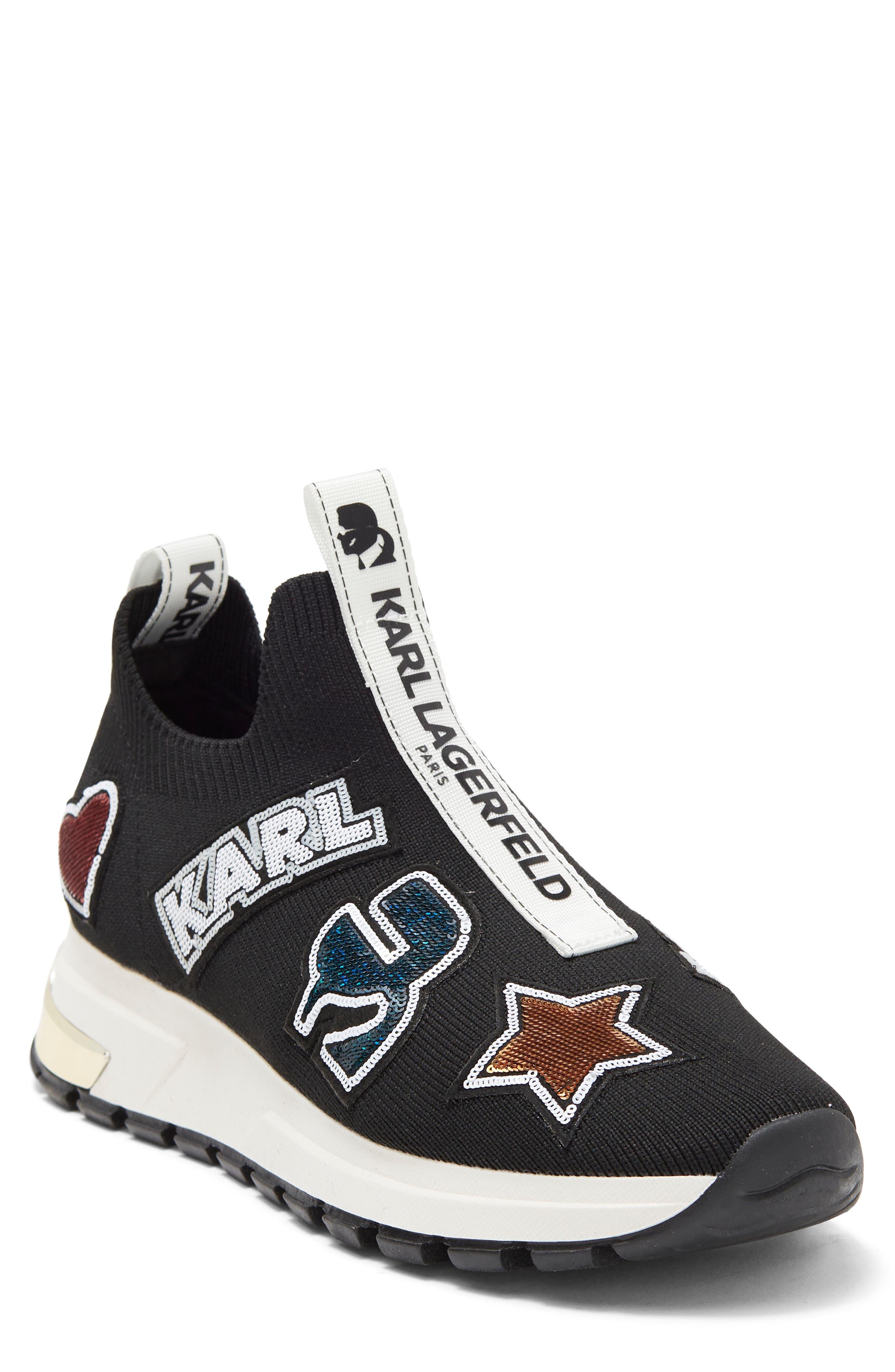 Karl Lagerfeld Melosa Slip On Sneaker In Black At Nordstrom Rack | Lyst