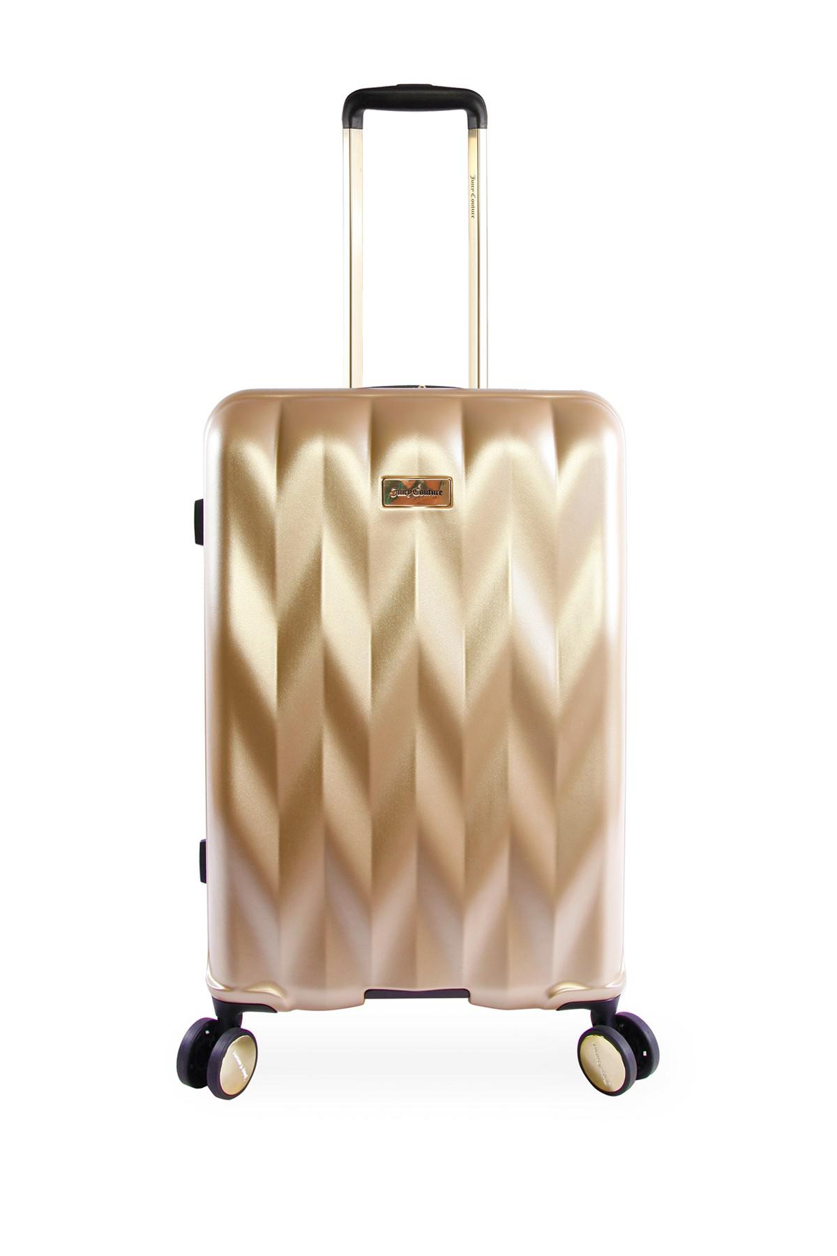 juicy couture gold luggage