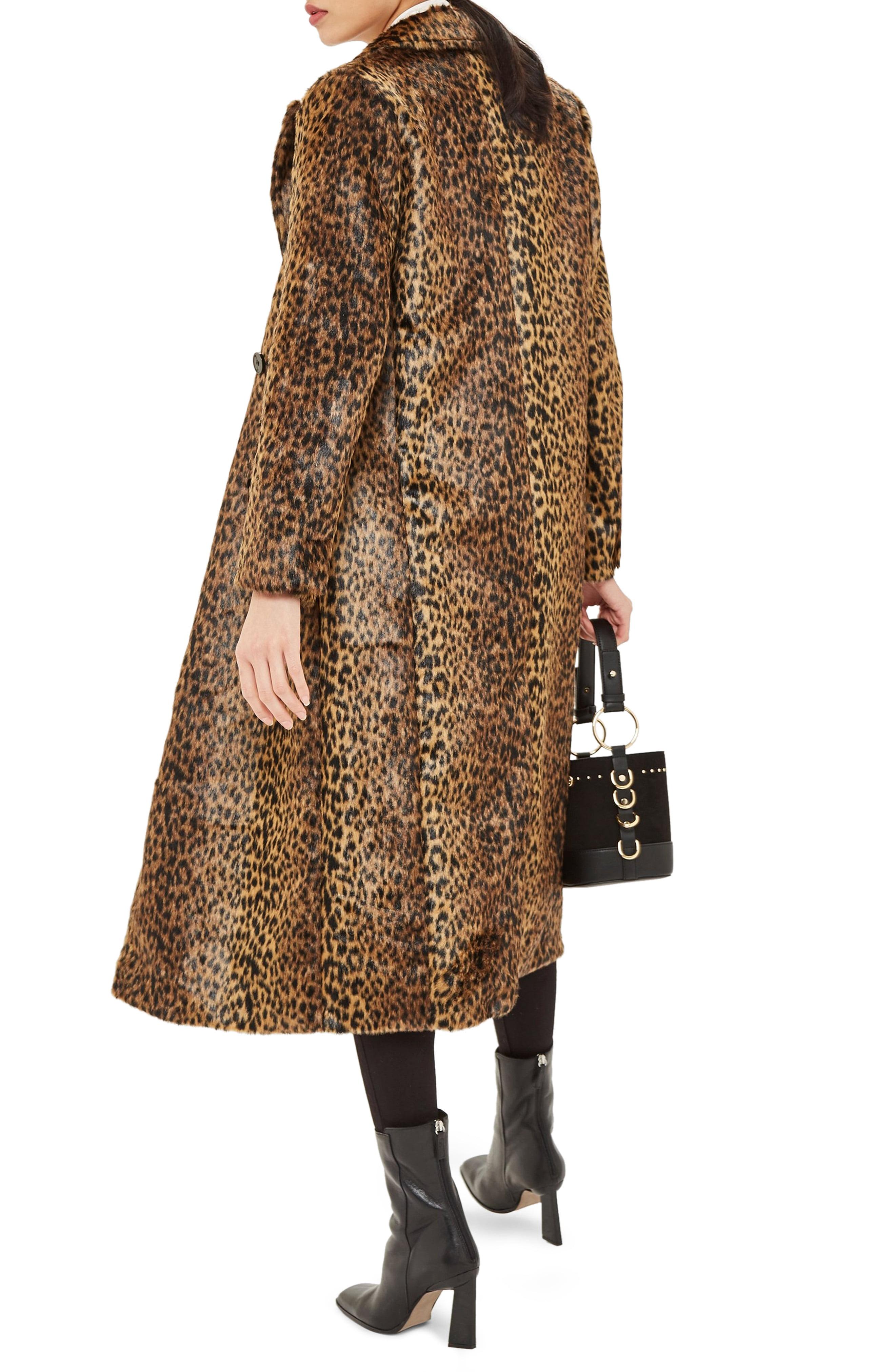 topshop leopard jacket