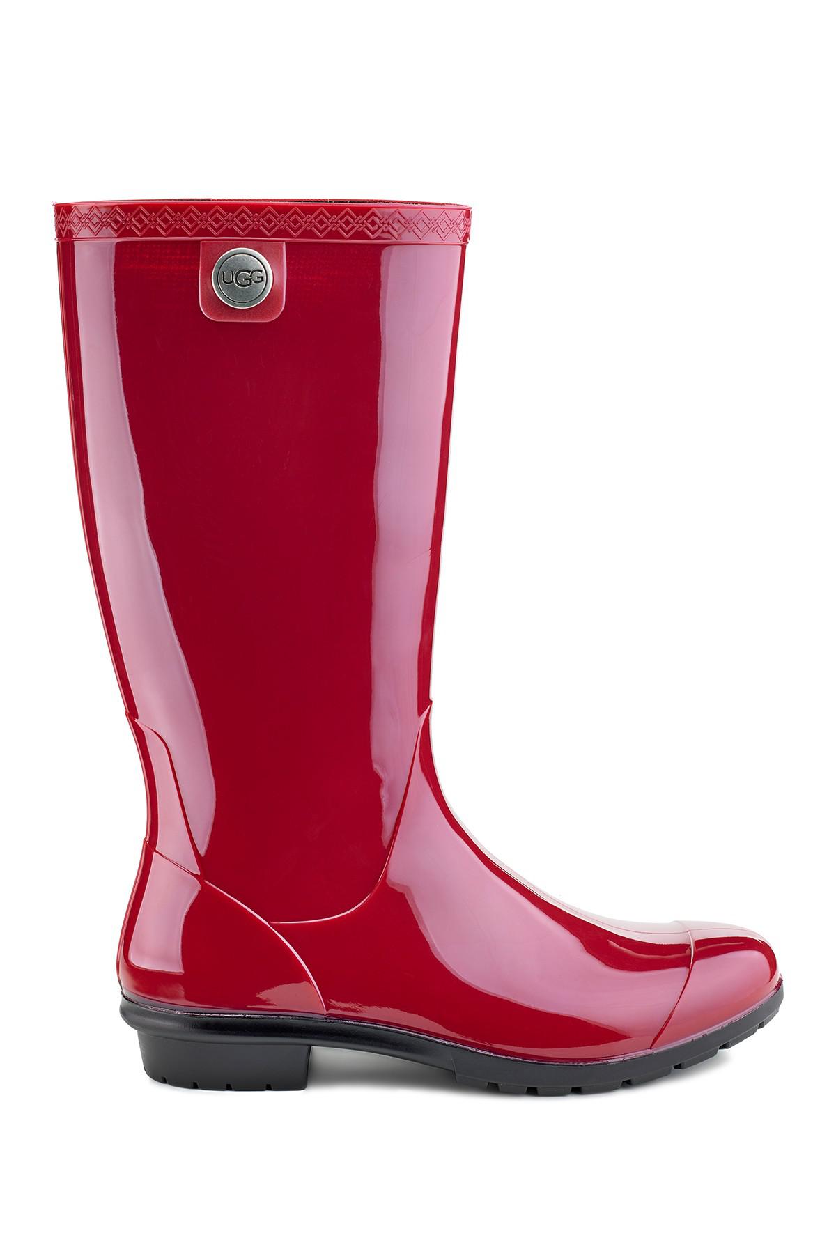 Lyst - Ugg Shaye Waterproof Rain Boot in Red