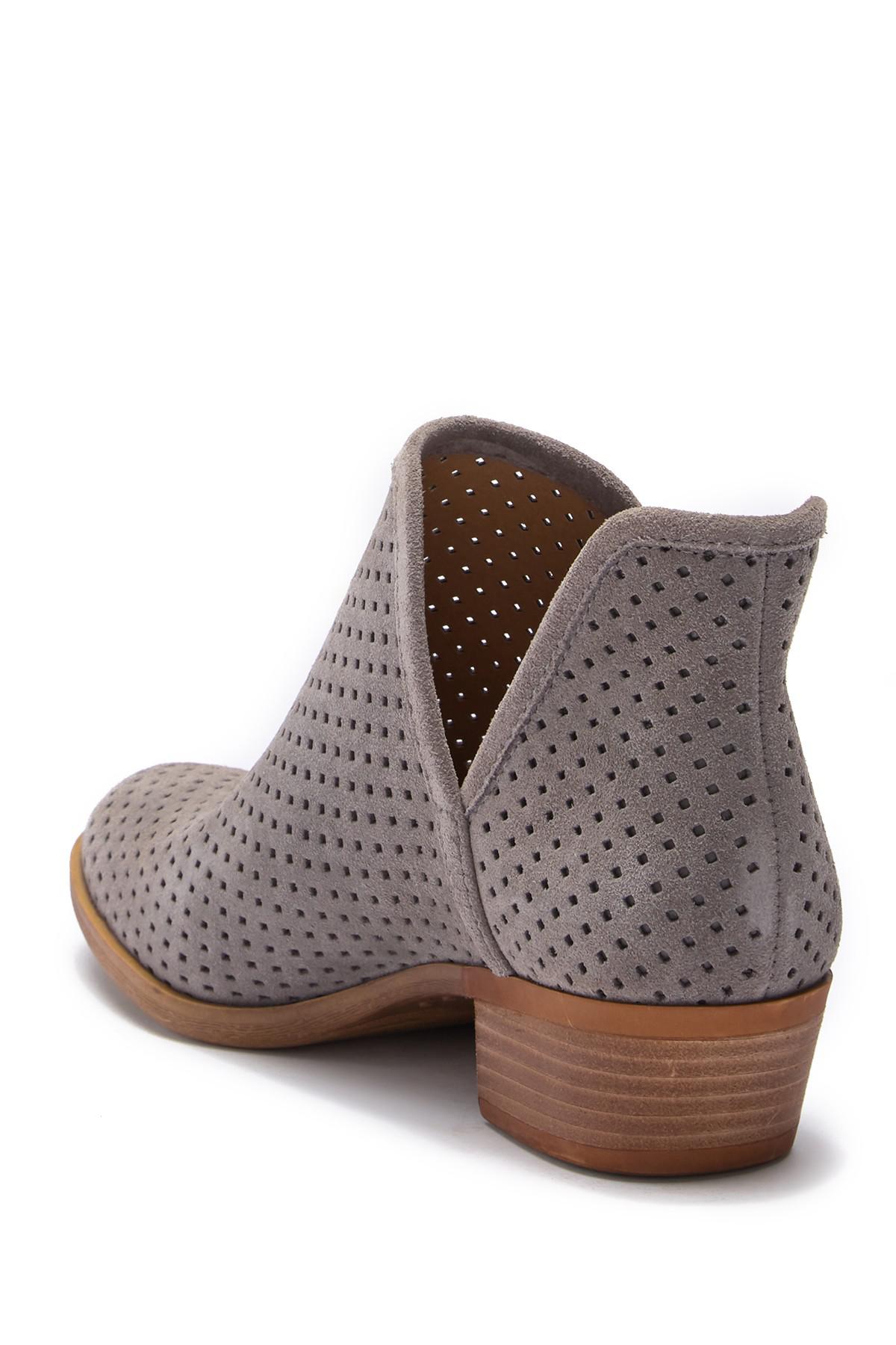 lucky brand brooklin perforated suede bootie