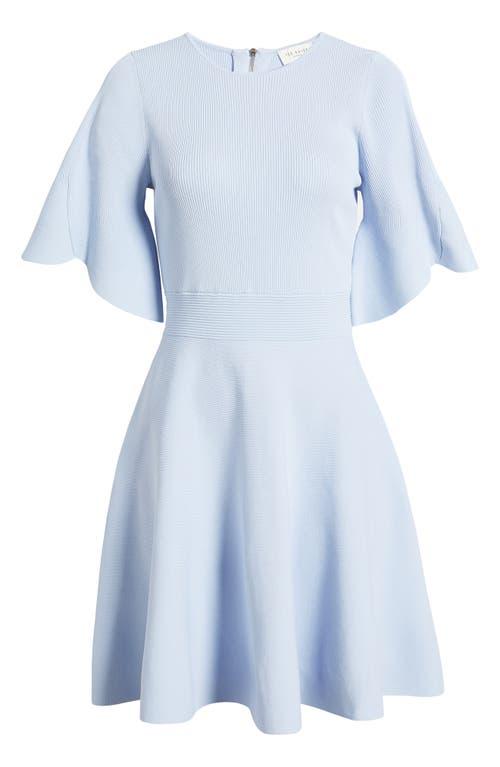 slim fit dress slacks alice + olivia Eleonora Flare Sleeve Slim Mini Dress