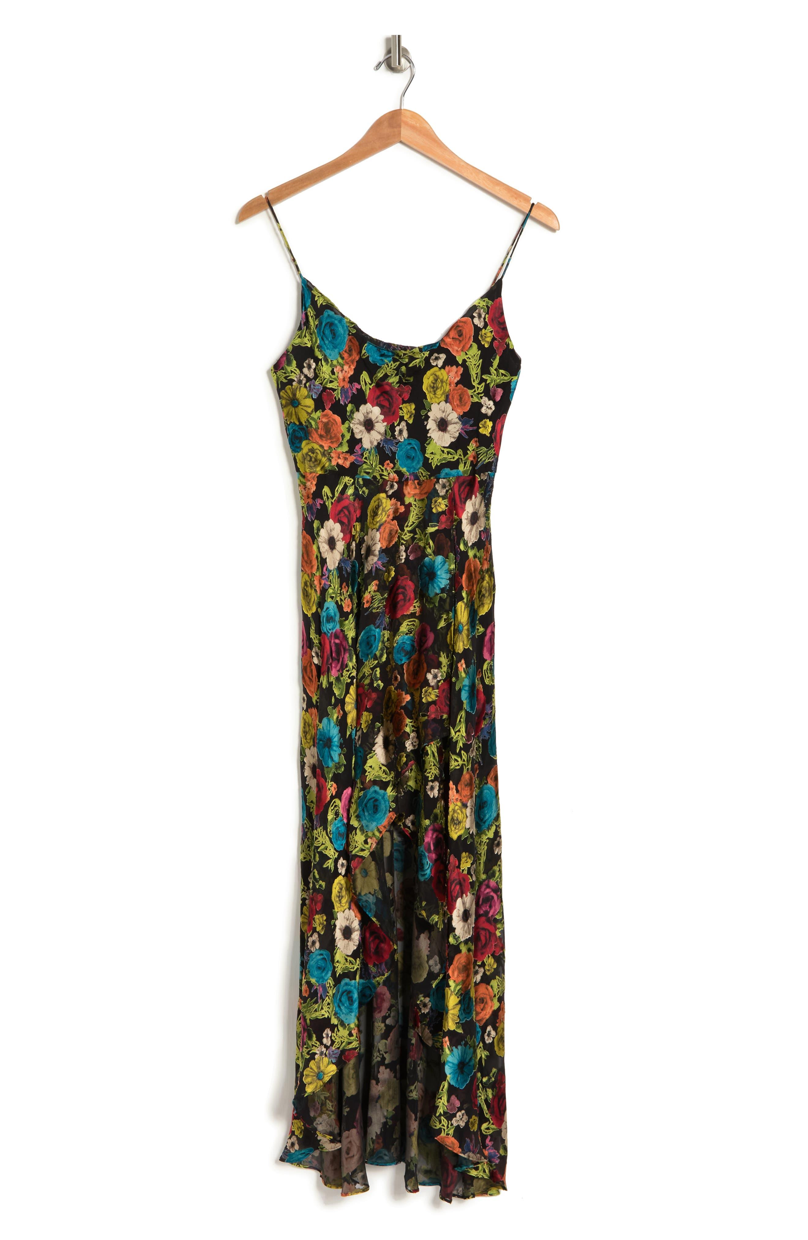 Alice Olivia Alice Olivia Christina High low Dress In Flower