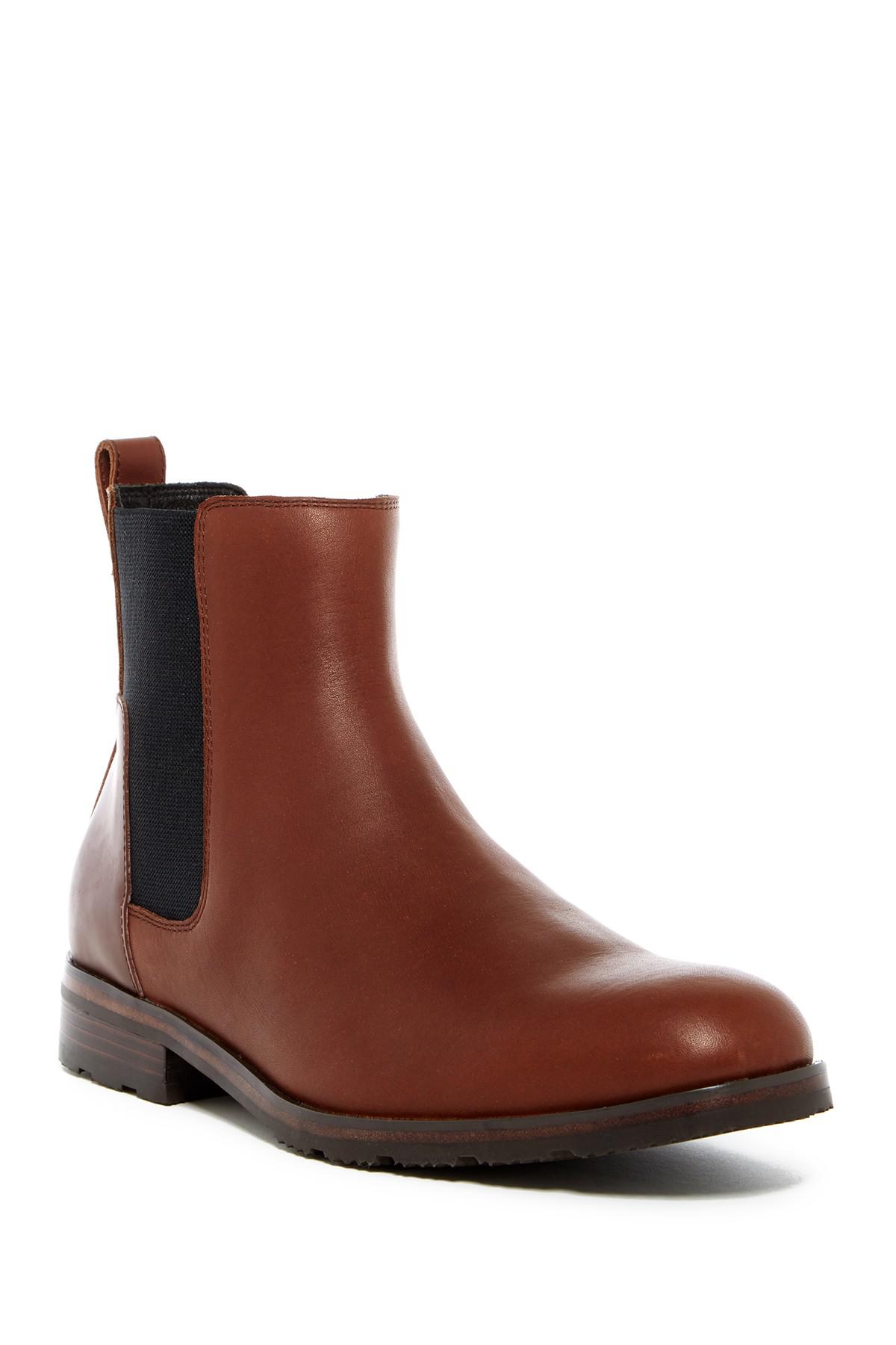 hunter leather chelsea boots