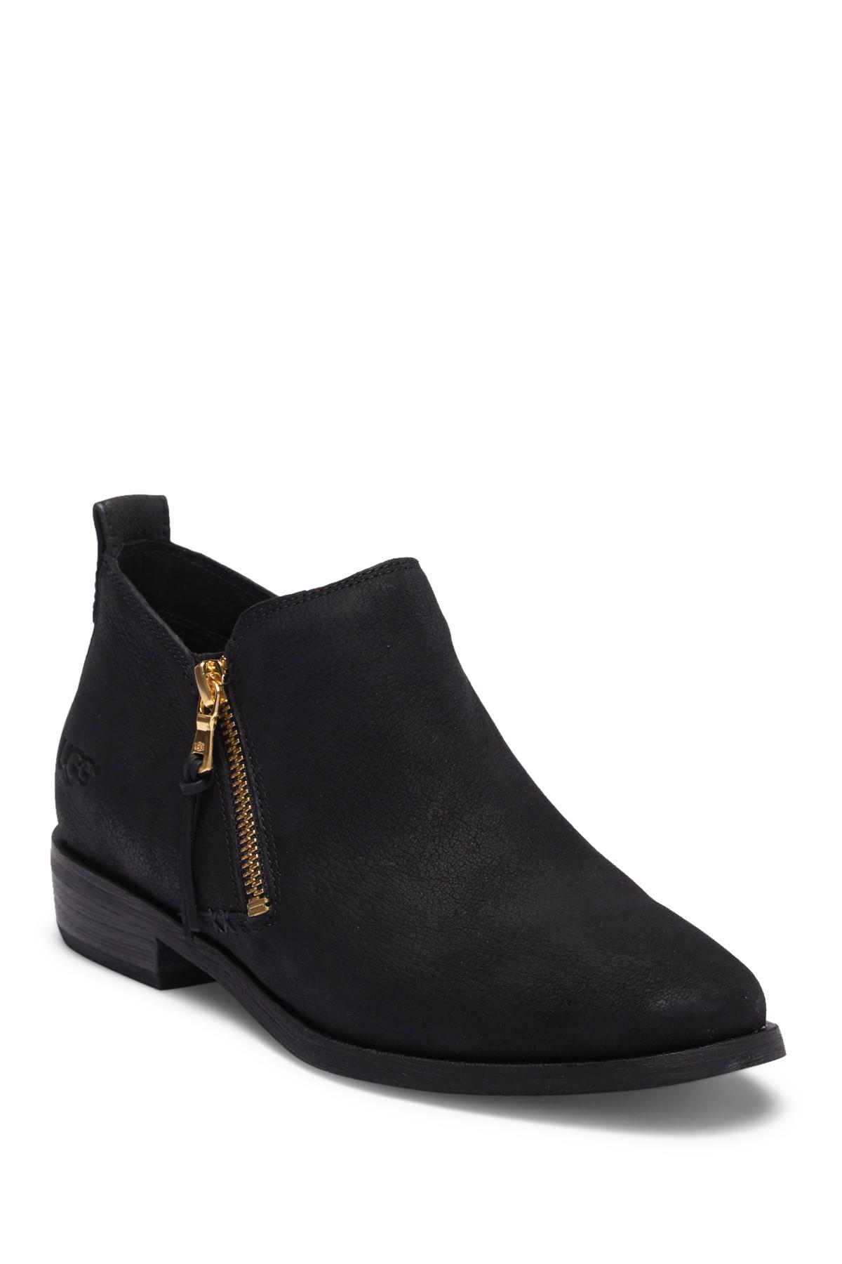 ugg glee leather ankle bootie