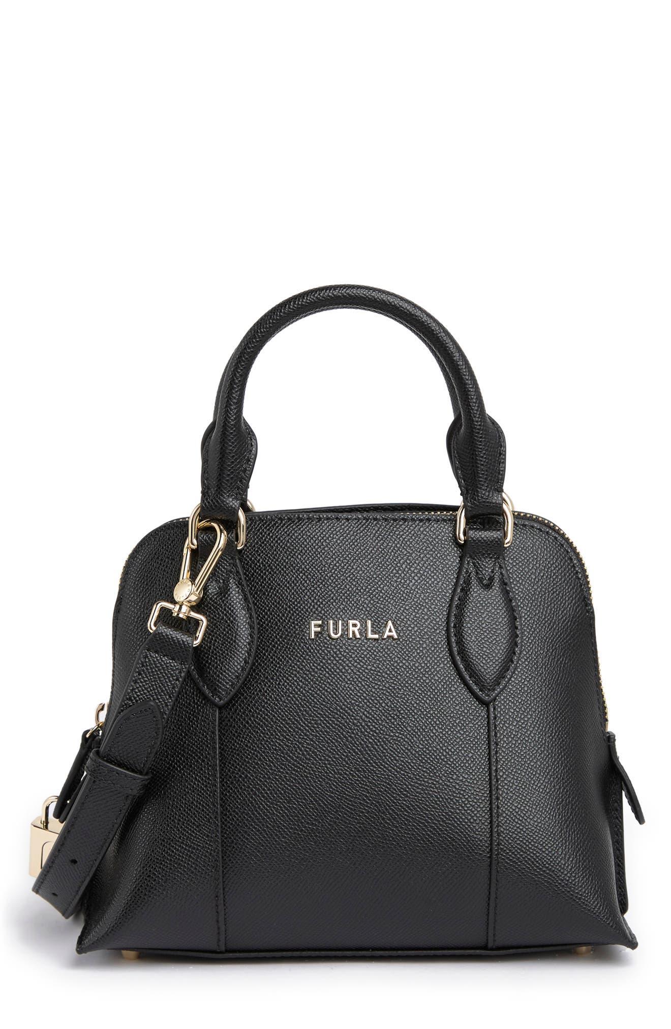 Furla Vittoria Top Handle Dome Crossbody Bag In Nero At Nordstrom Rack