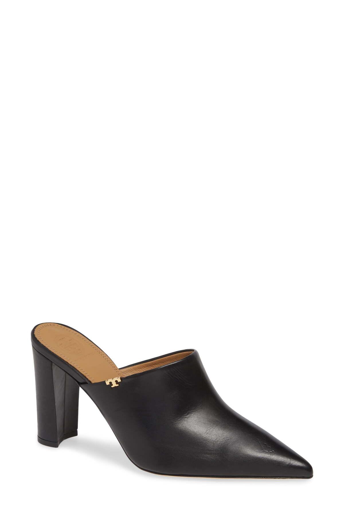 Tory Burch Leather Penelope Mule in Black - Lyst